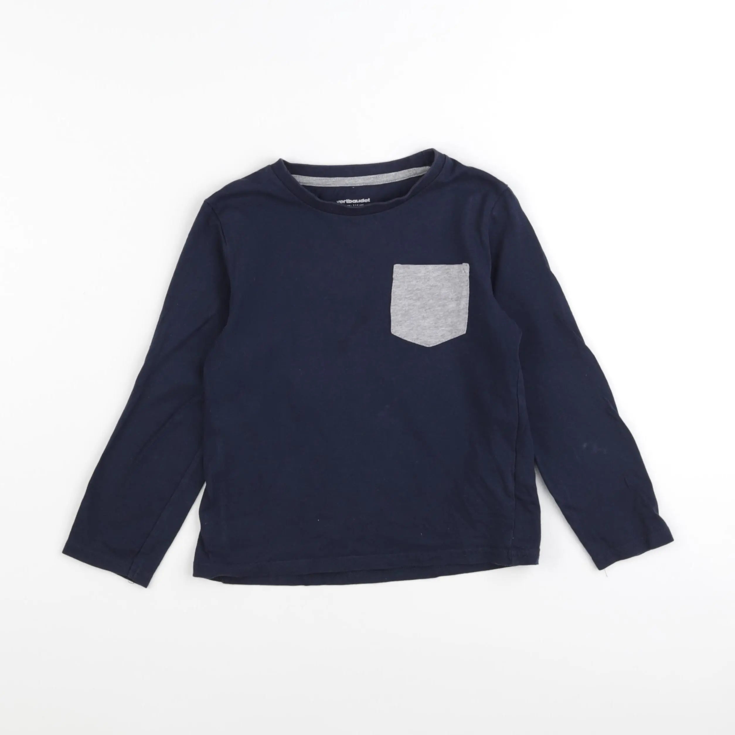 Vertbaudet - tee-shirt bleu - 6 ans