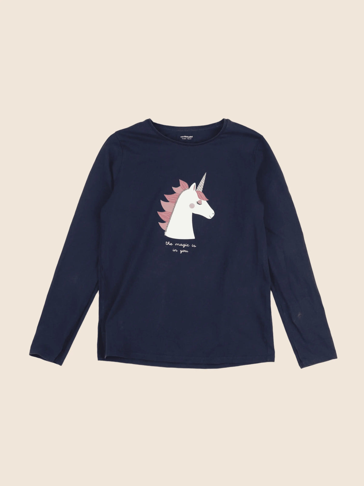 Vertbaudet - tee-shirt bleu - 12 ans
