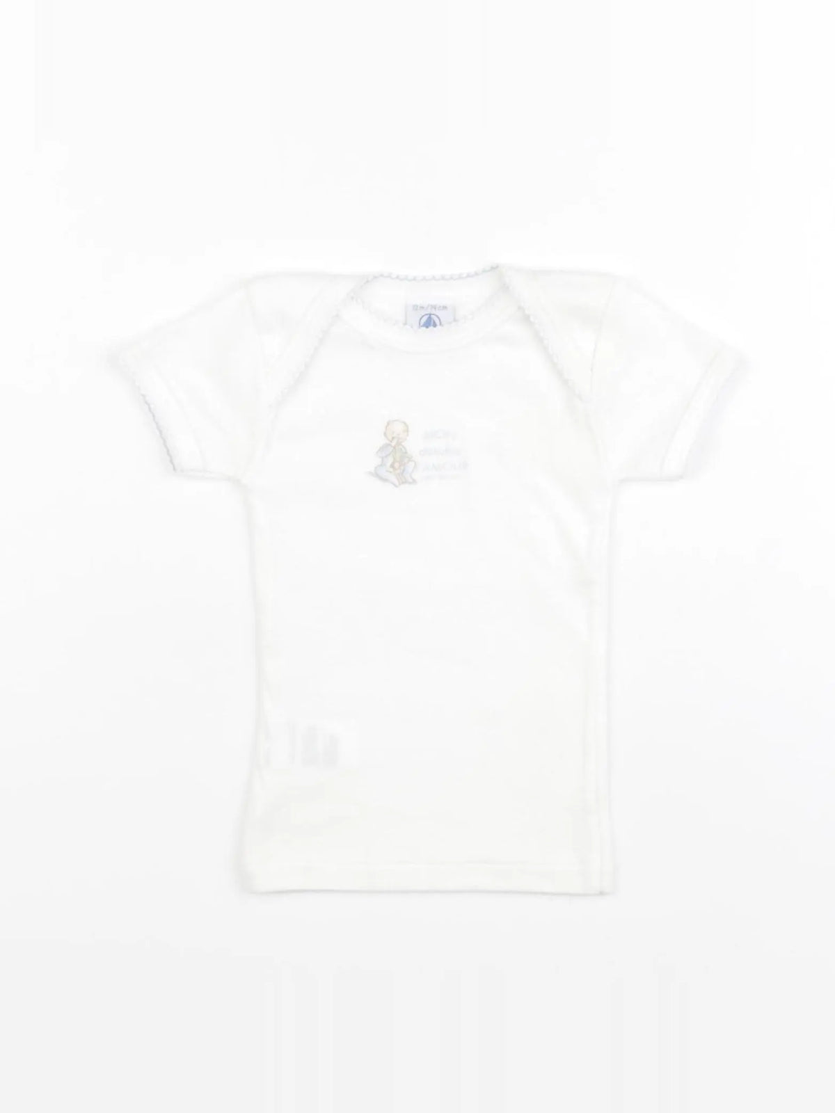 Petit Bateau - maillot de corps blanc - 12 mois