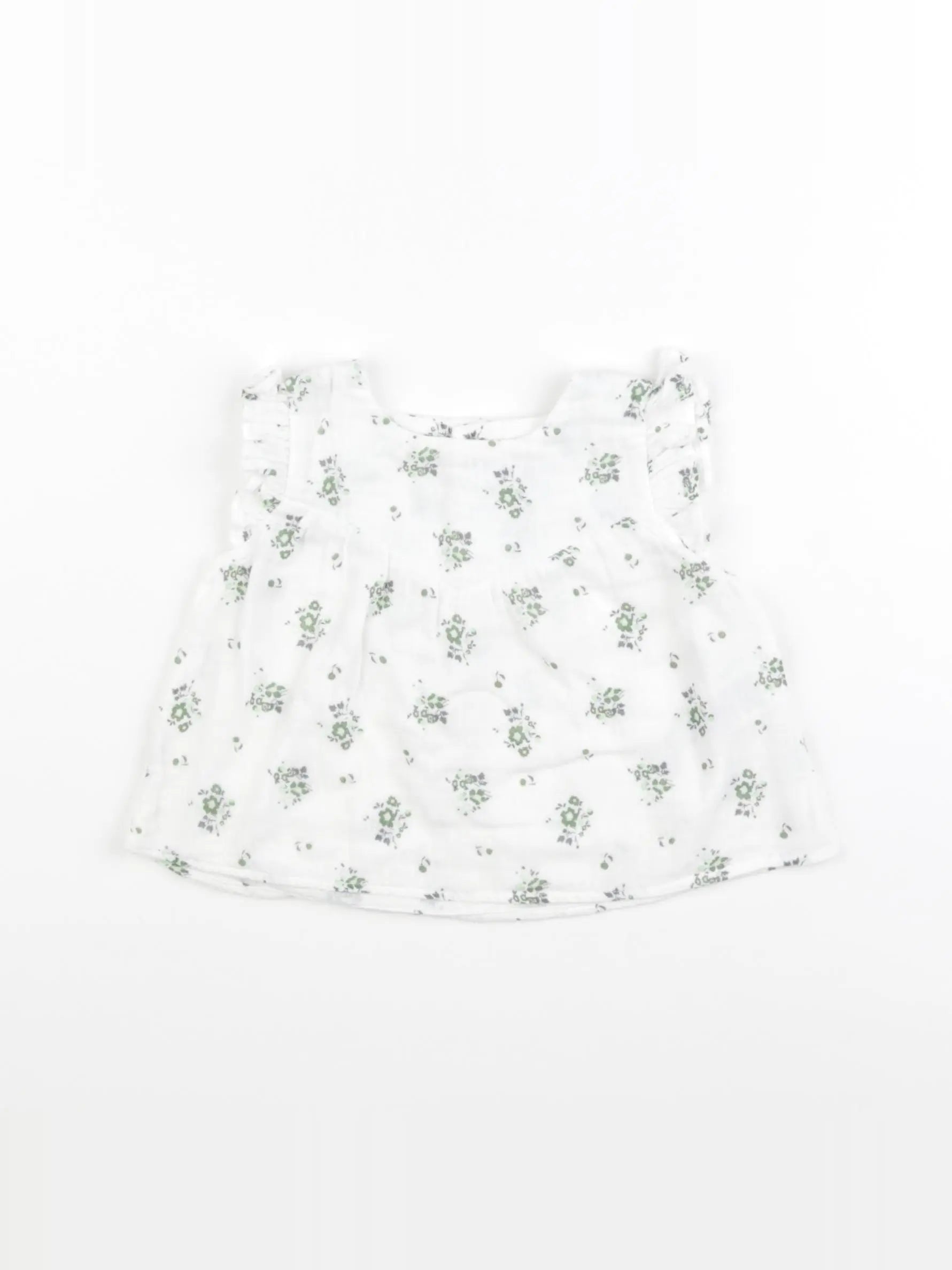 Petit Bateau - blouse blanc - 6 mois