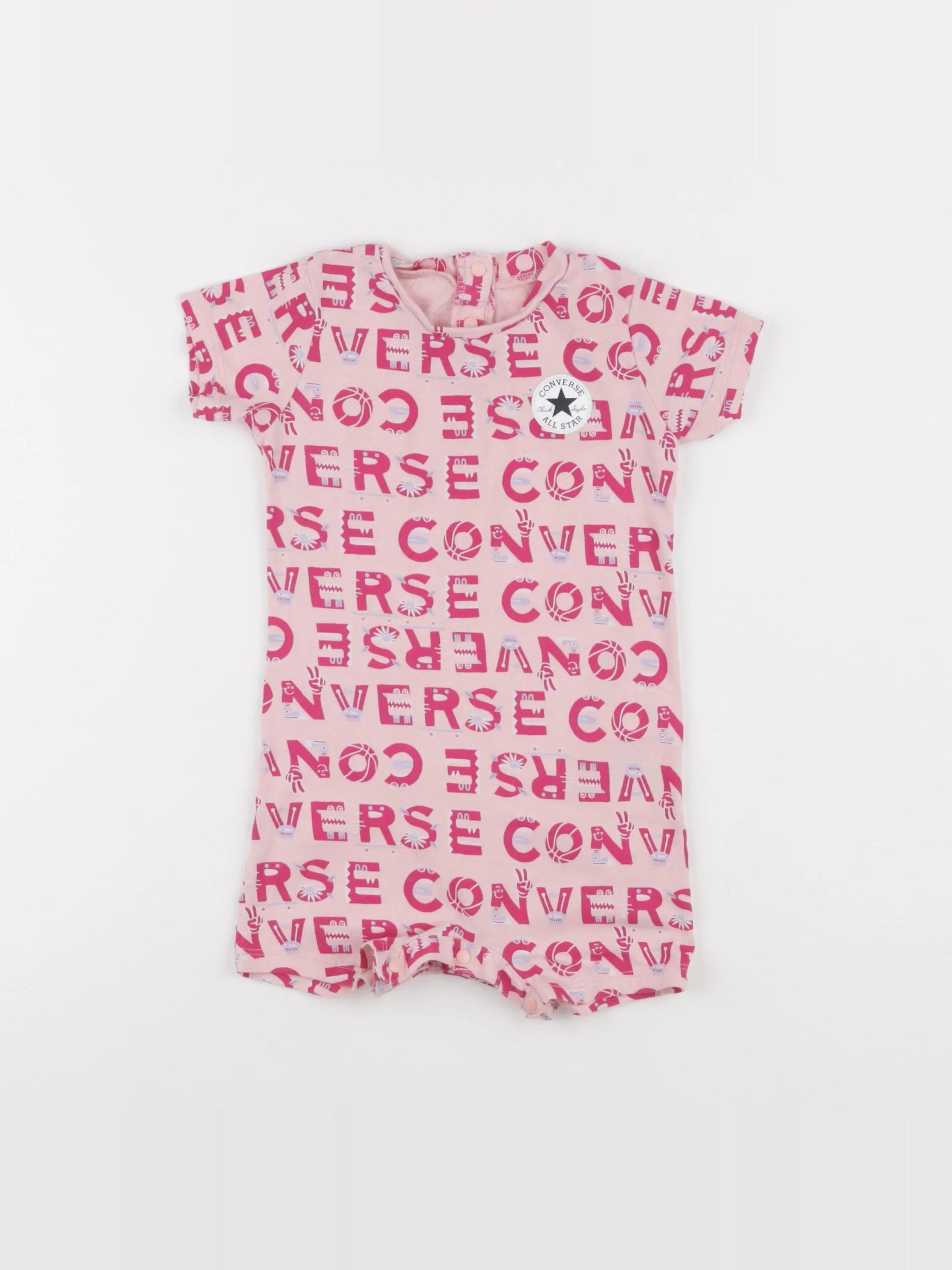Converse - combinaison rose - 24 mois