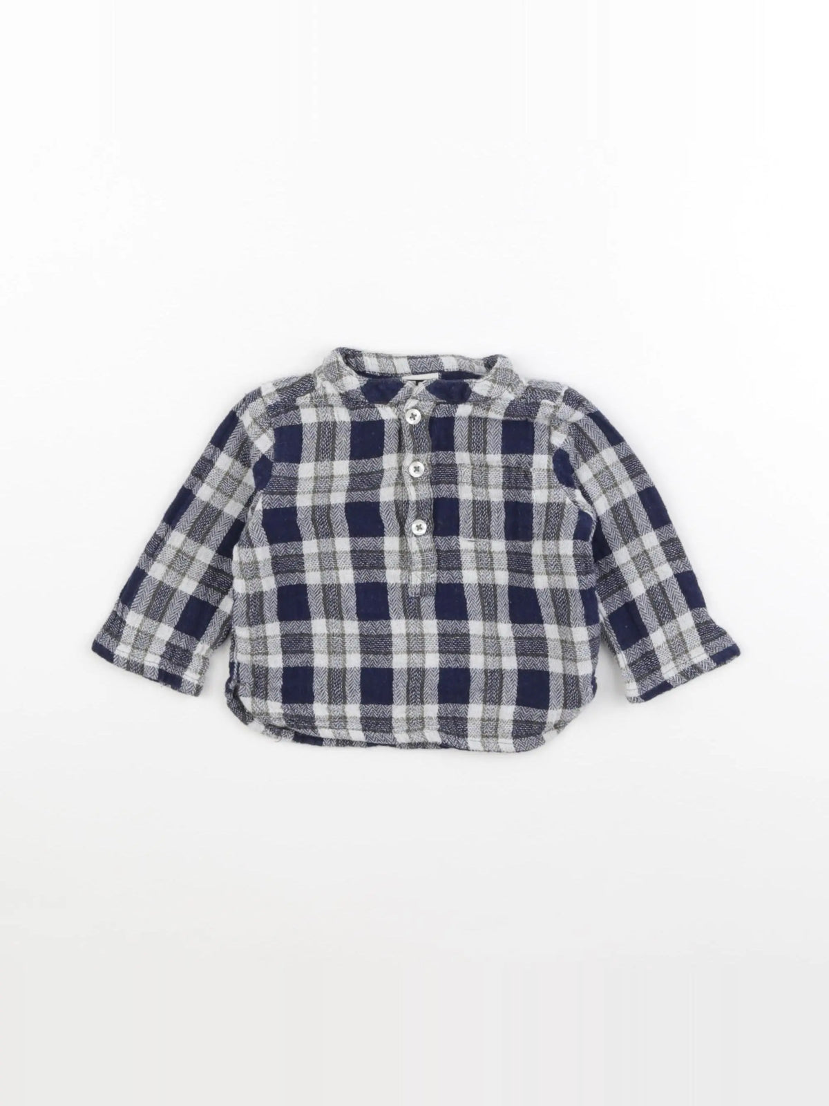 Bonton - chemise bleu - 6 mois