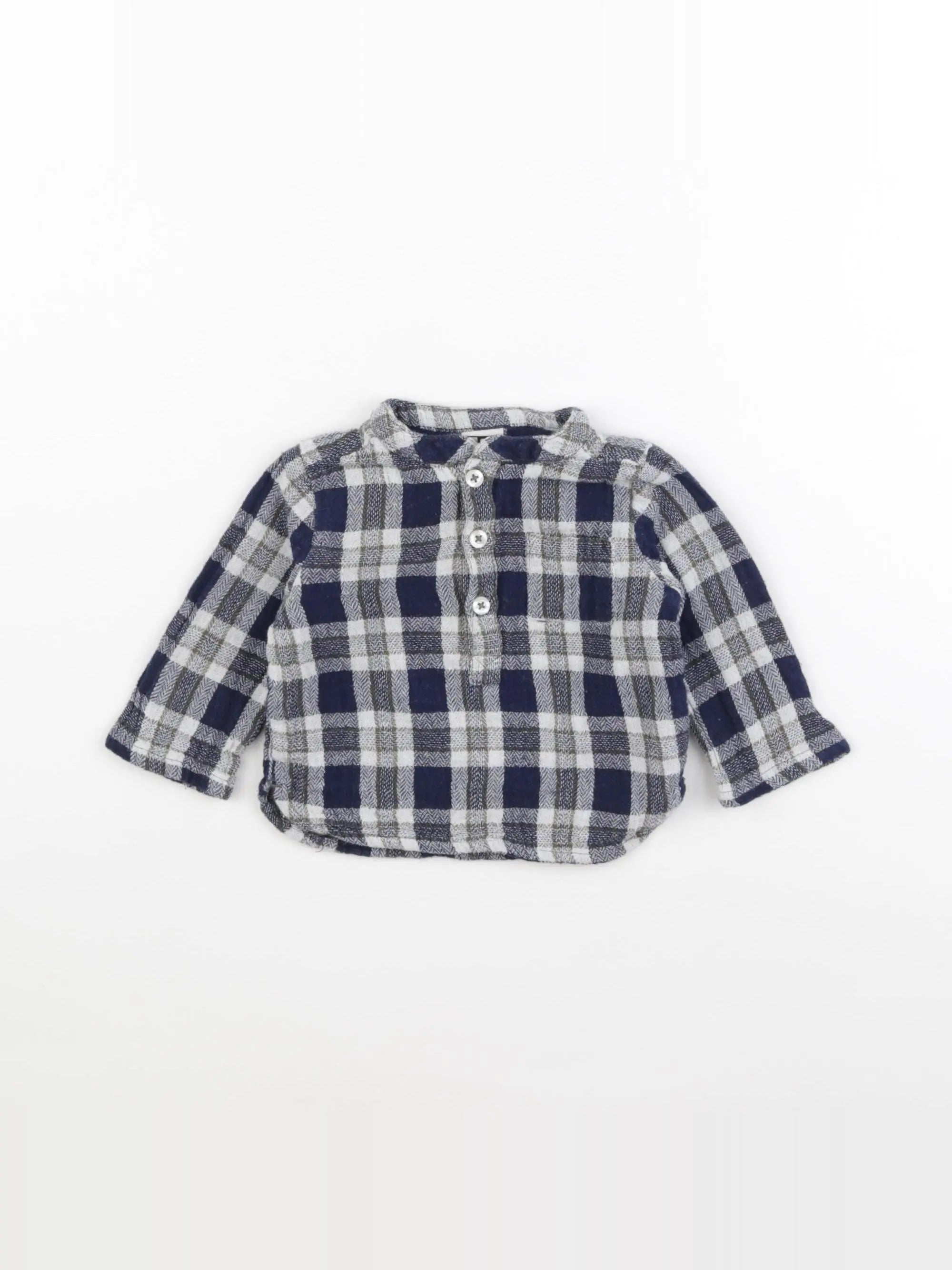 Bonton - chemise bleu - 6 mois