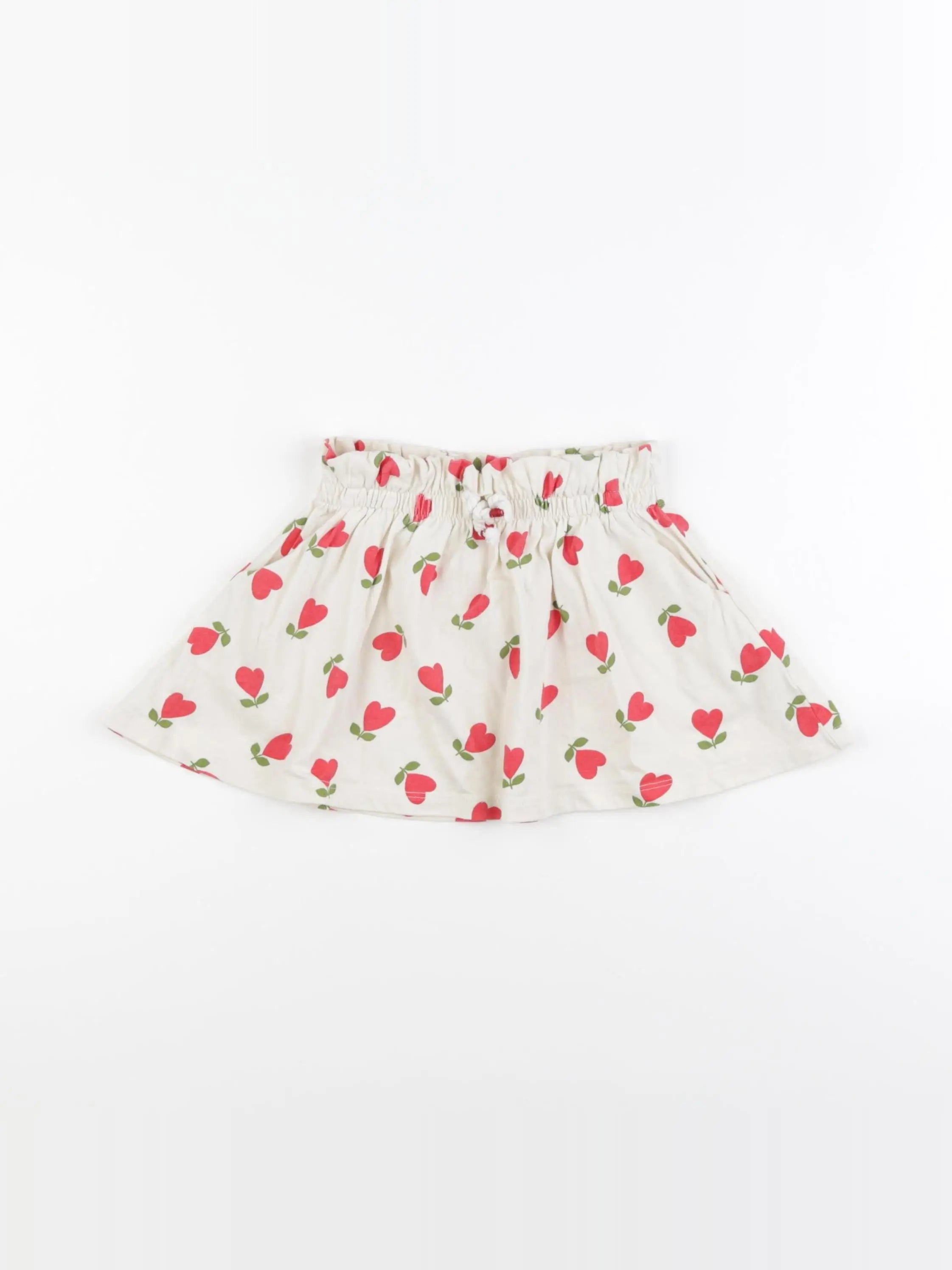 Vertbaudet - jupe beige - 2 ans