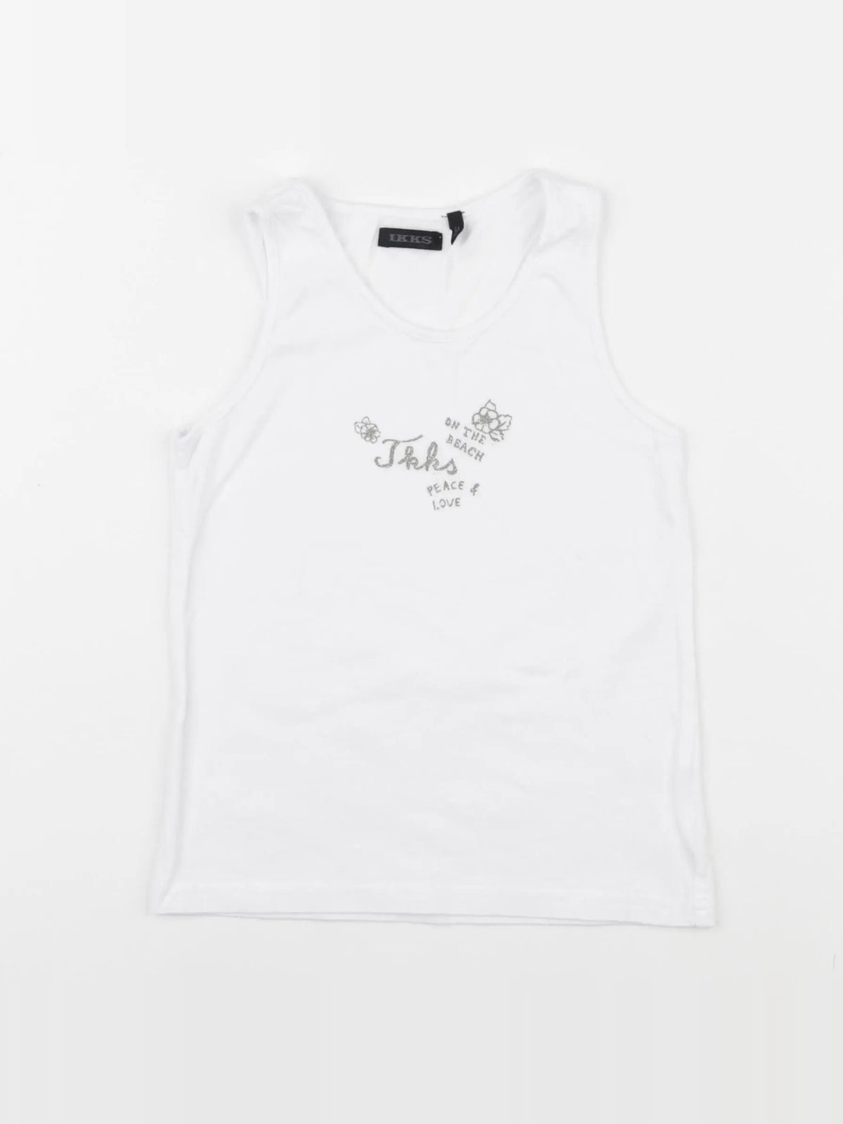 IKKS - débardeur blanc - 6 ans