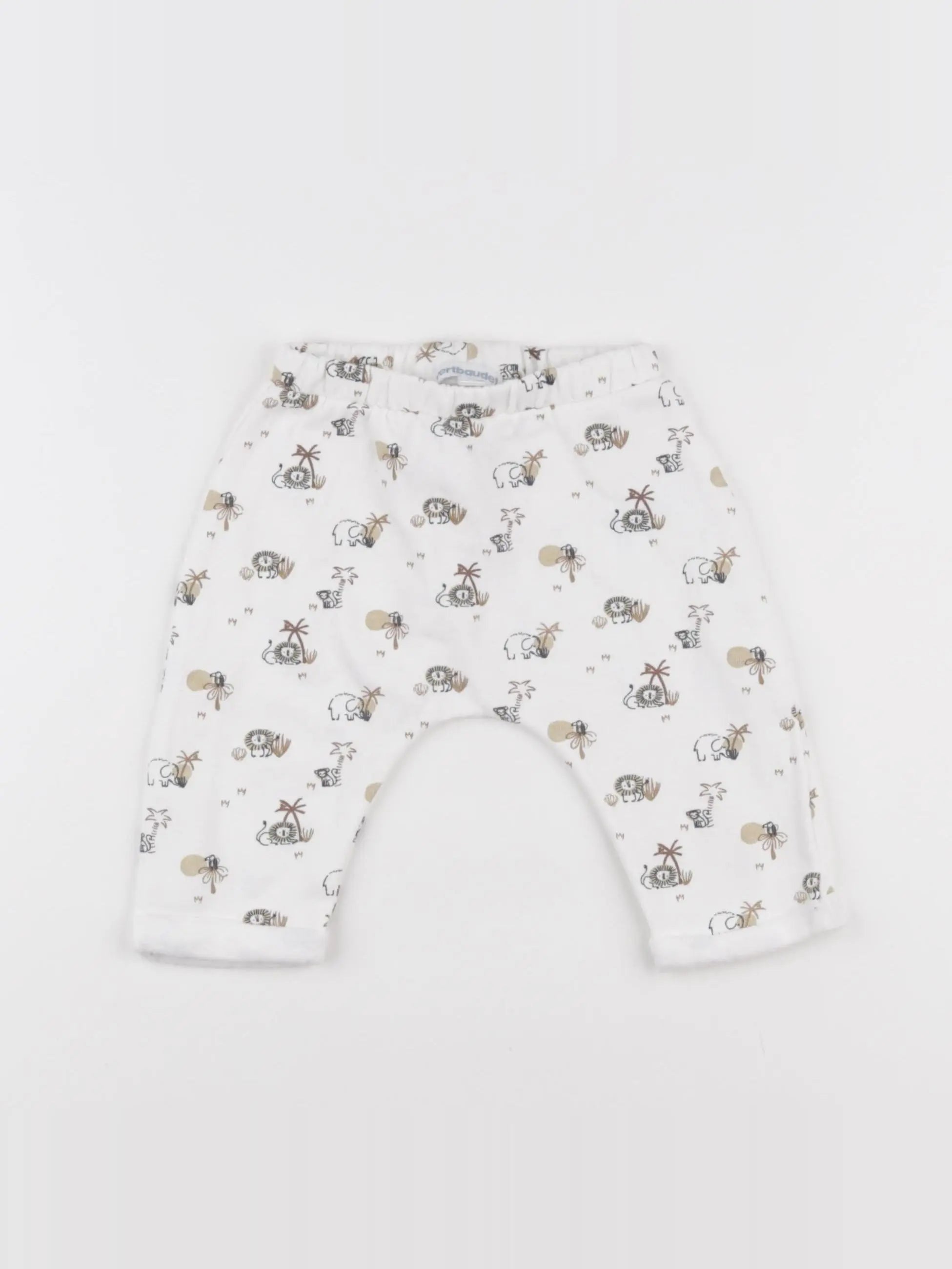Vertbaudet - pantalon blanc - 6 mois