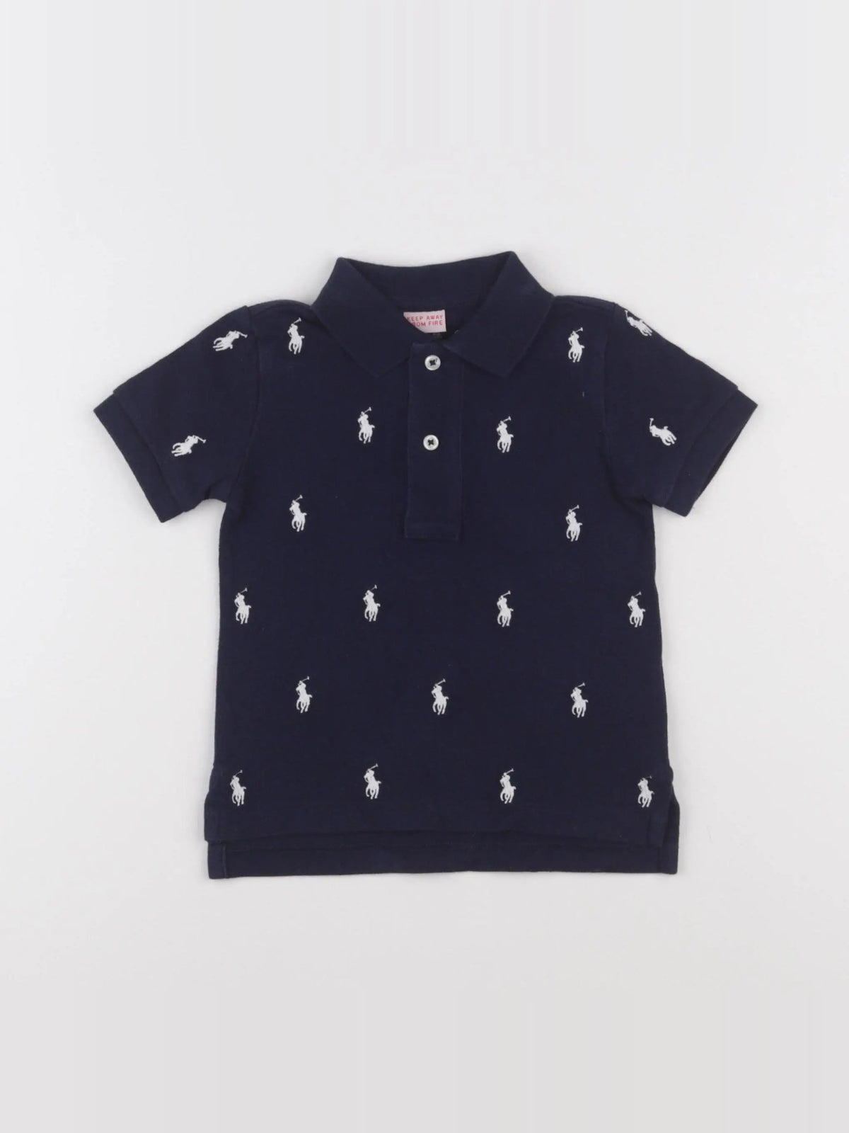Ralph Lauren - polo bleu - 12 mois