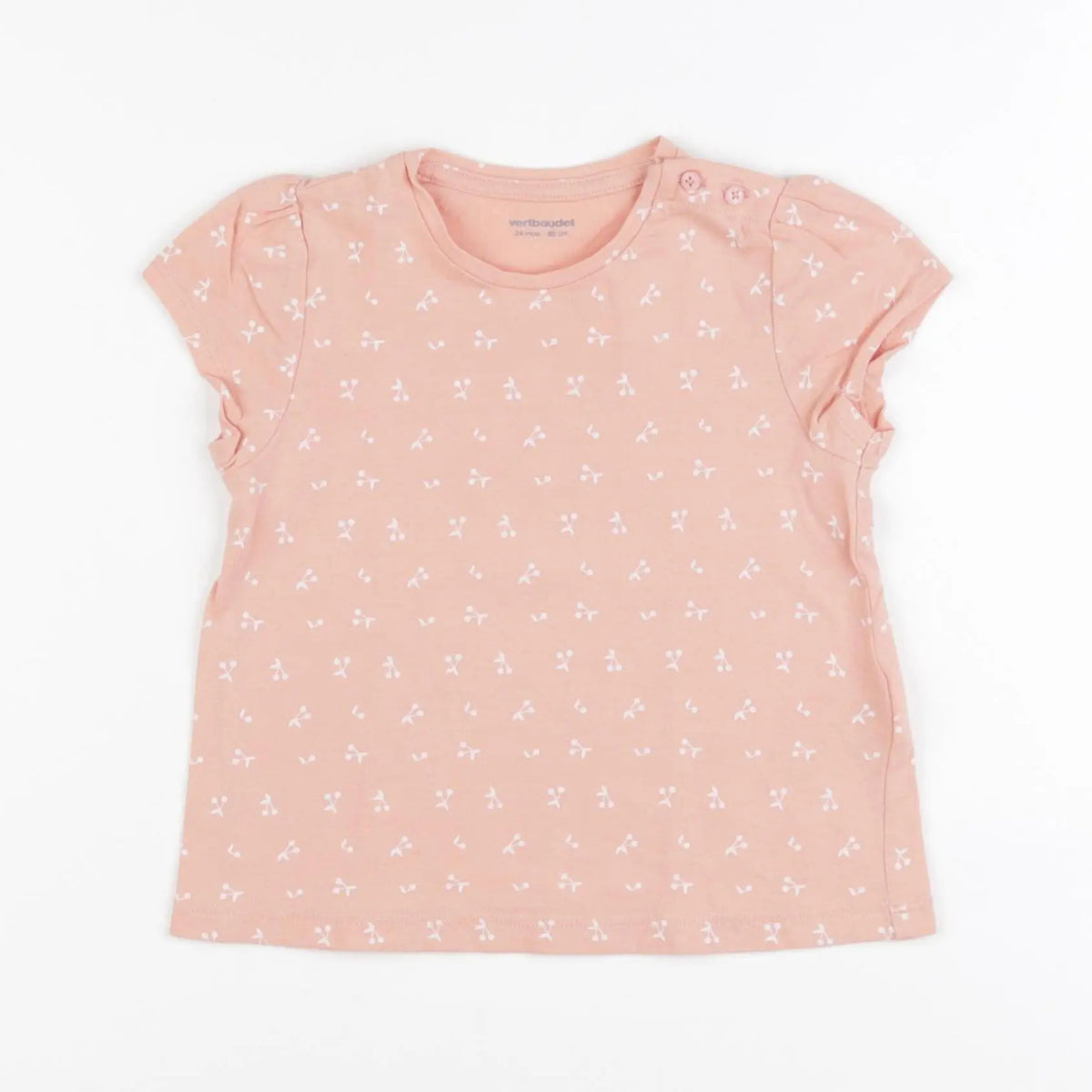 Vertbaudet - tee-shirt orange - 24 mois