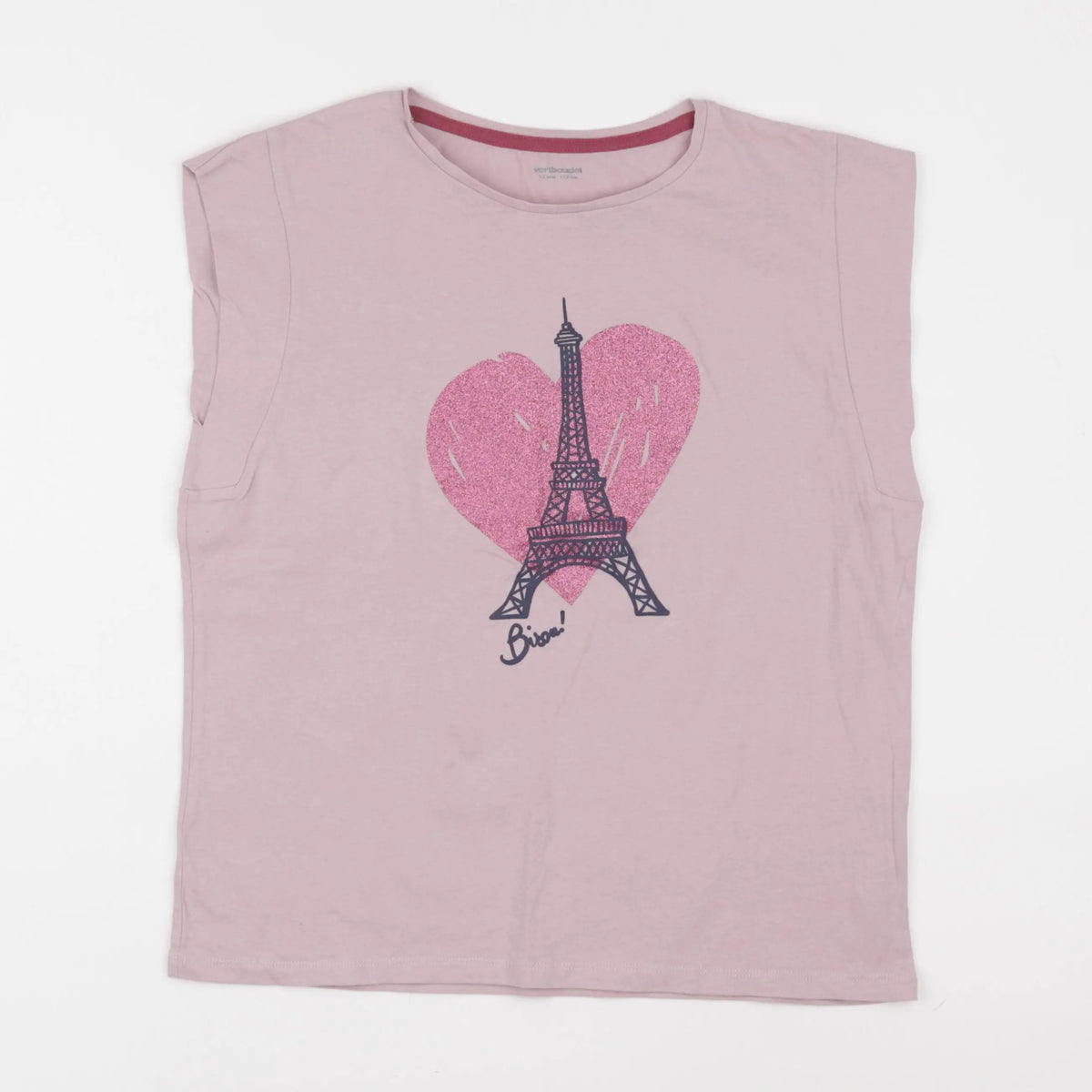 Vertbaudet - tee-shirt rose - 12 ans
