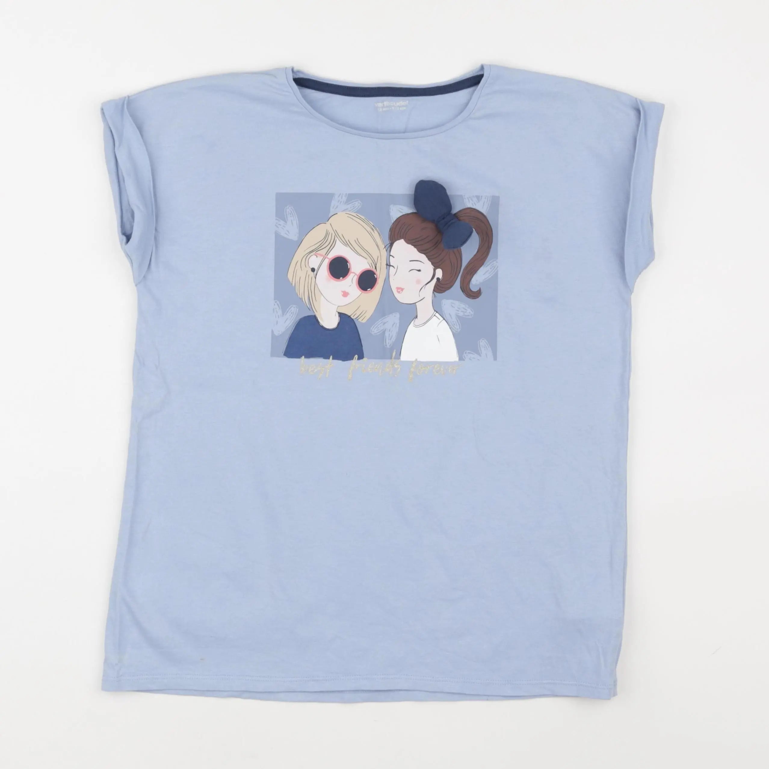 Vertbaudet - tee-shirt bleu - 12 ans