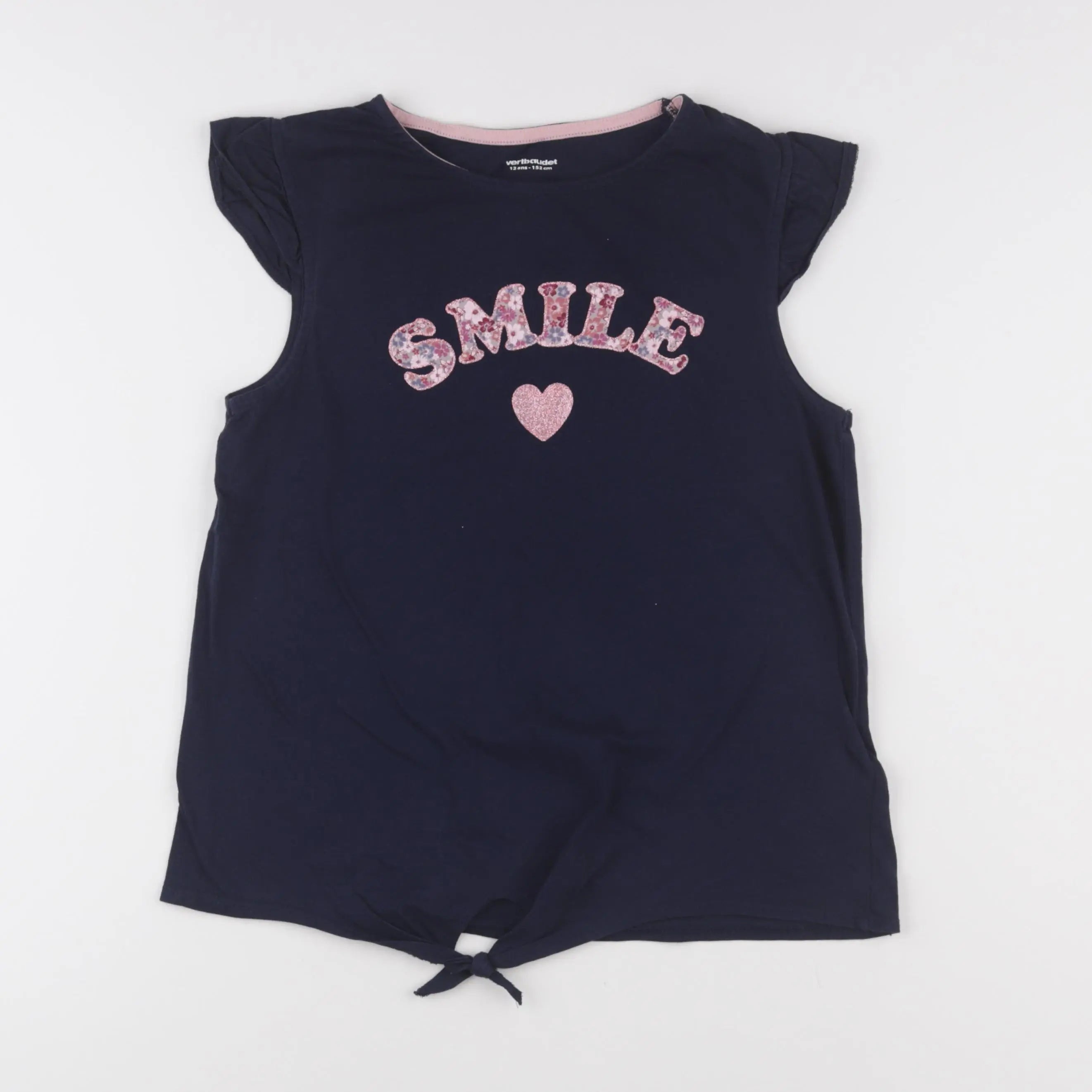 Vertbaudet - tee-shirt bleu - 12 ans