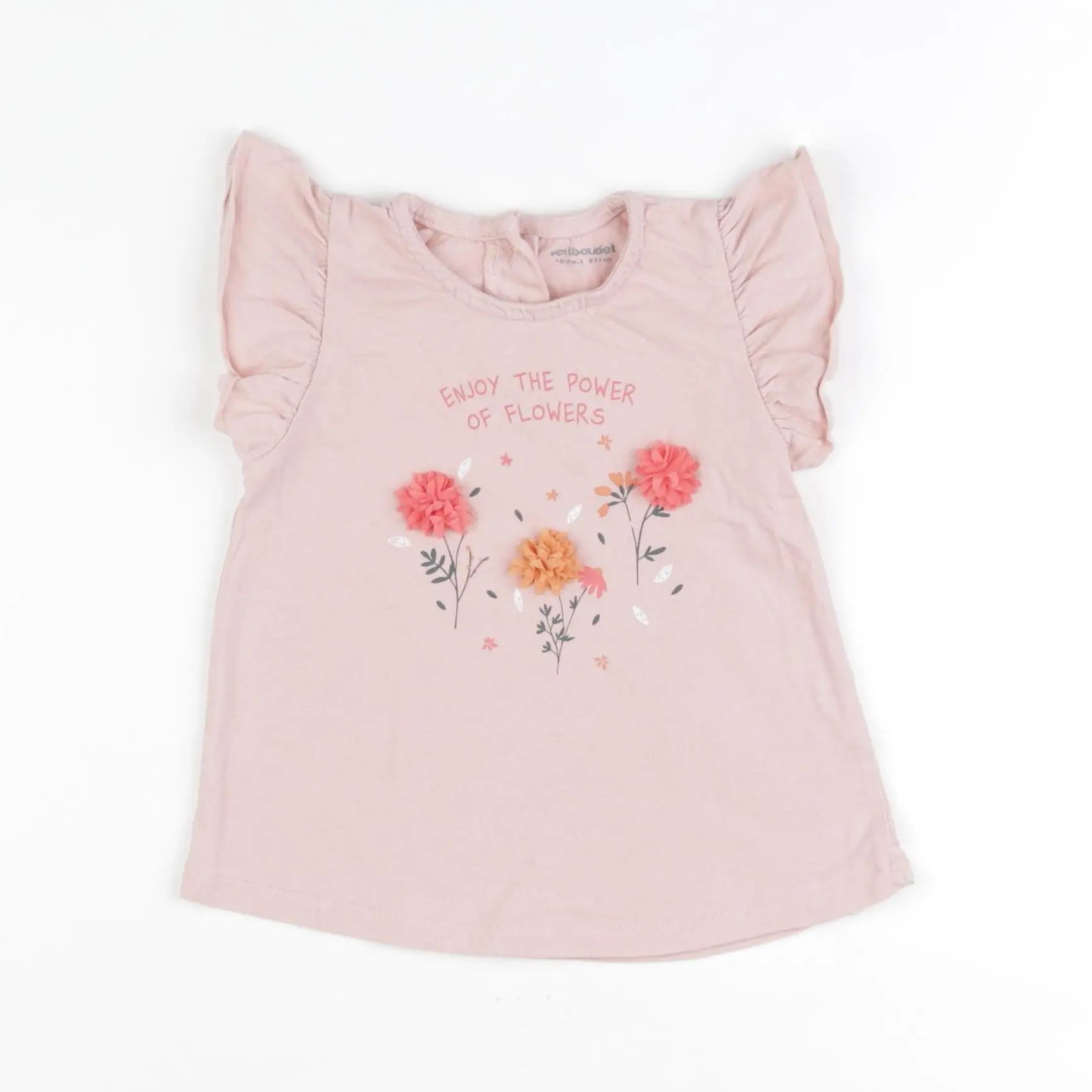 Vertbaudet - tee-shirt rose - 18 mois
