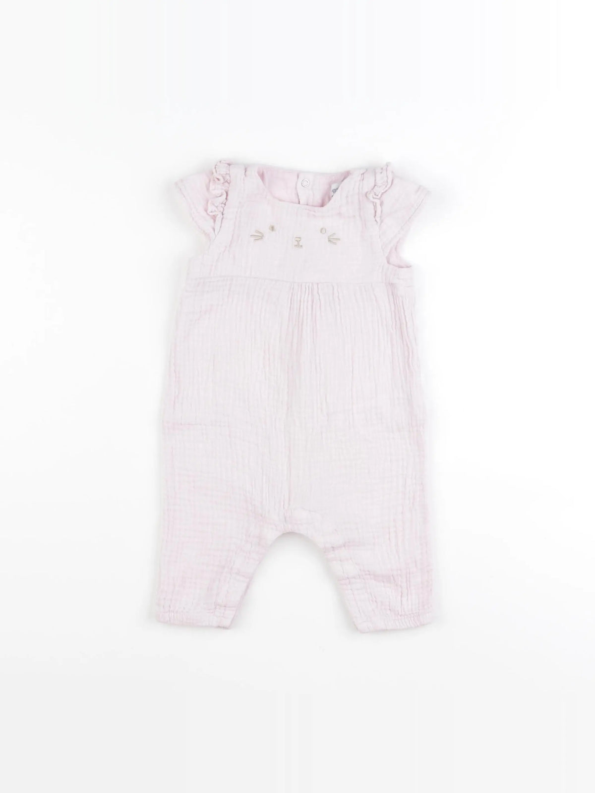 Vertbaudet - combinaison rose - 3 mois