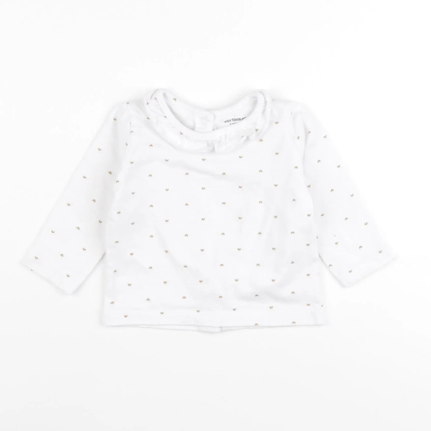 Vertbaudet - tee-shirt blanc - 9 mois