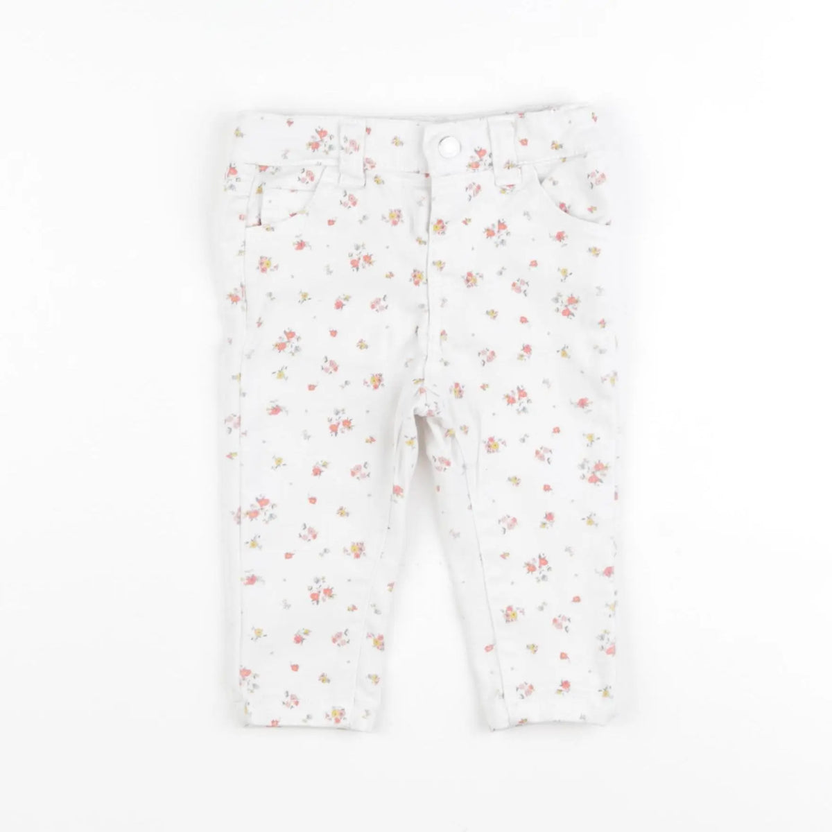 Vertbaudet - jean blanc - 6 mois