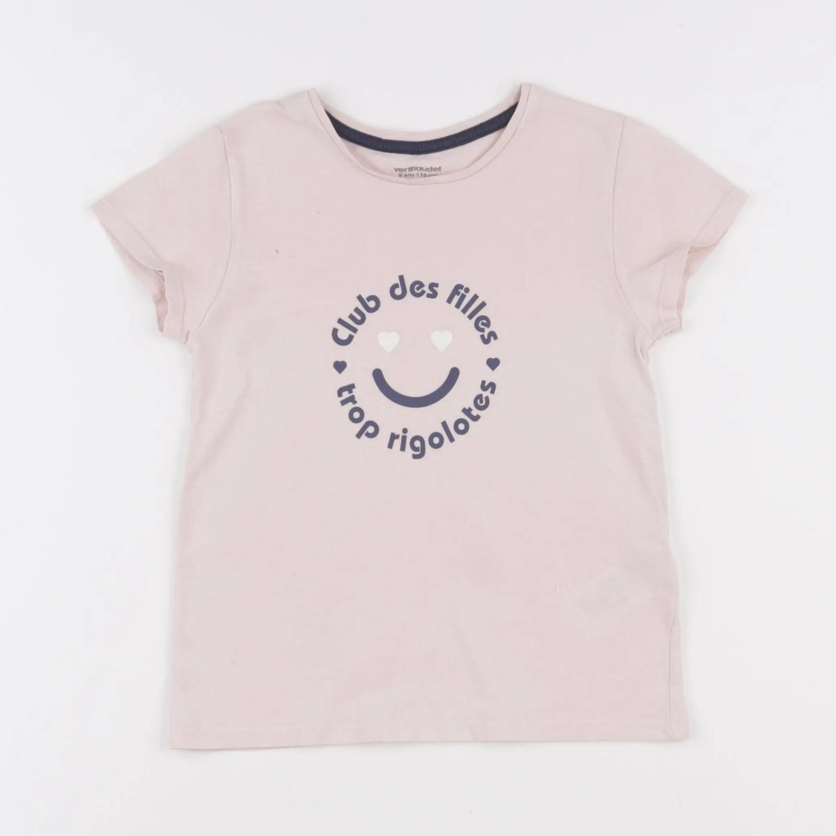 Vertbaudet - tee-shirt rose - 6 ans