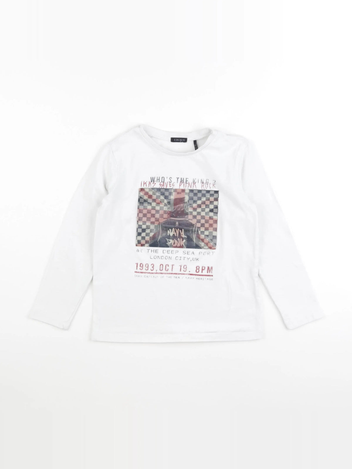 IKKS - tee-shirt blanc - 6 ans