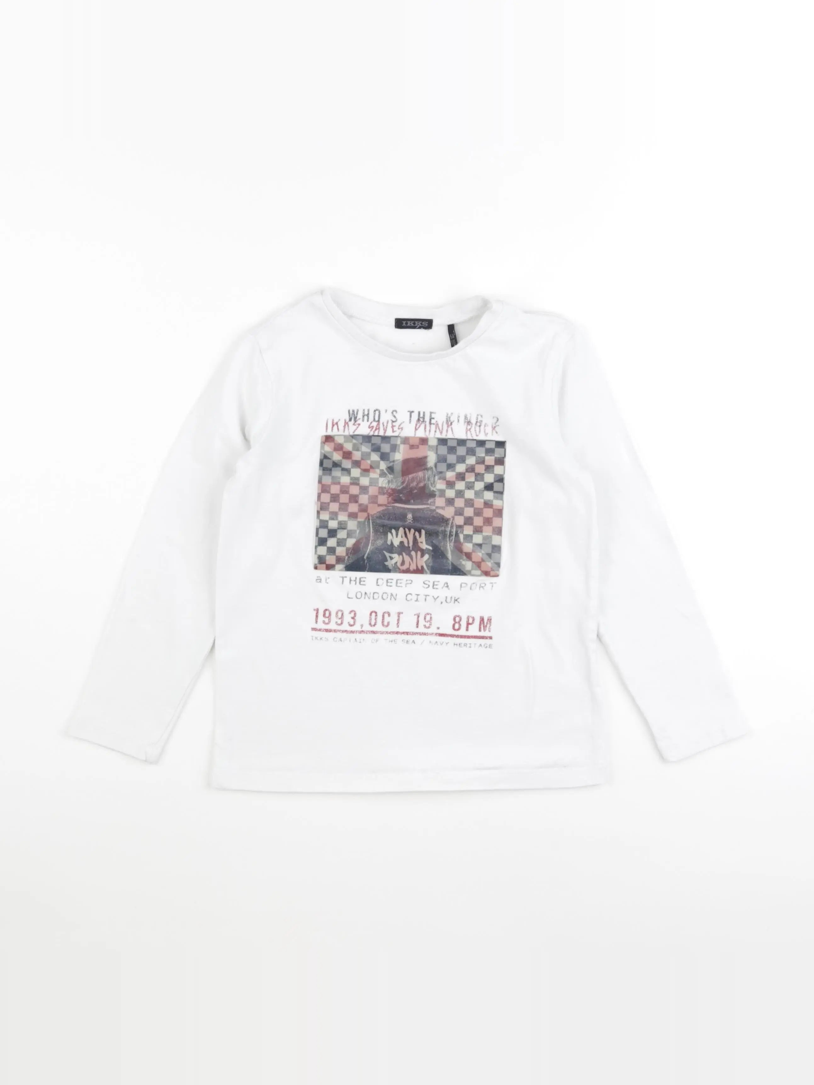 IKKS - tee-shirt blanc - 6 ans