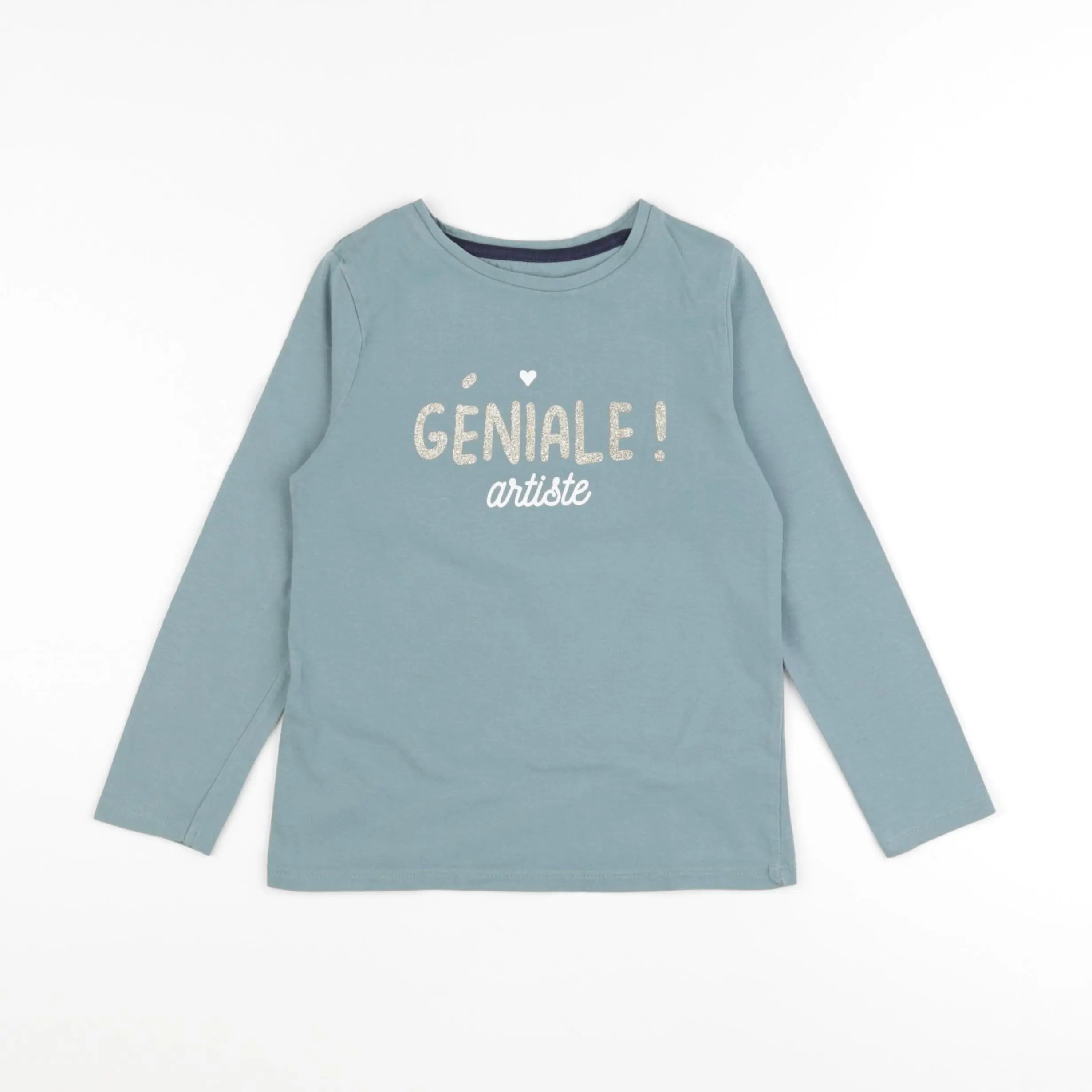 Vertbaudet - tee-shirt bleu - 6 ans
