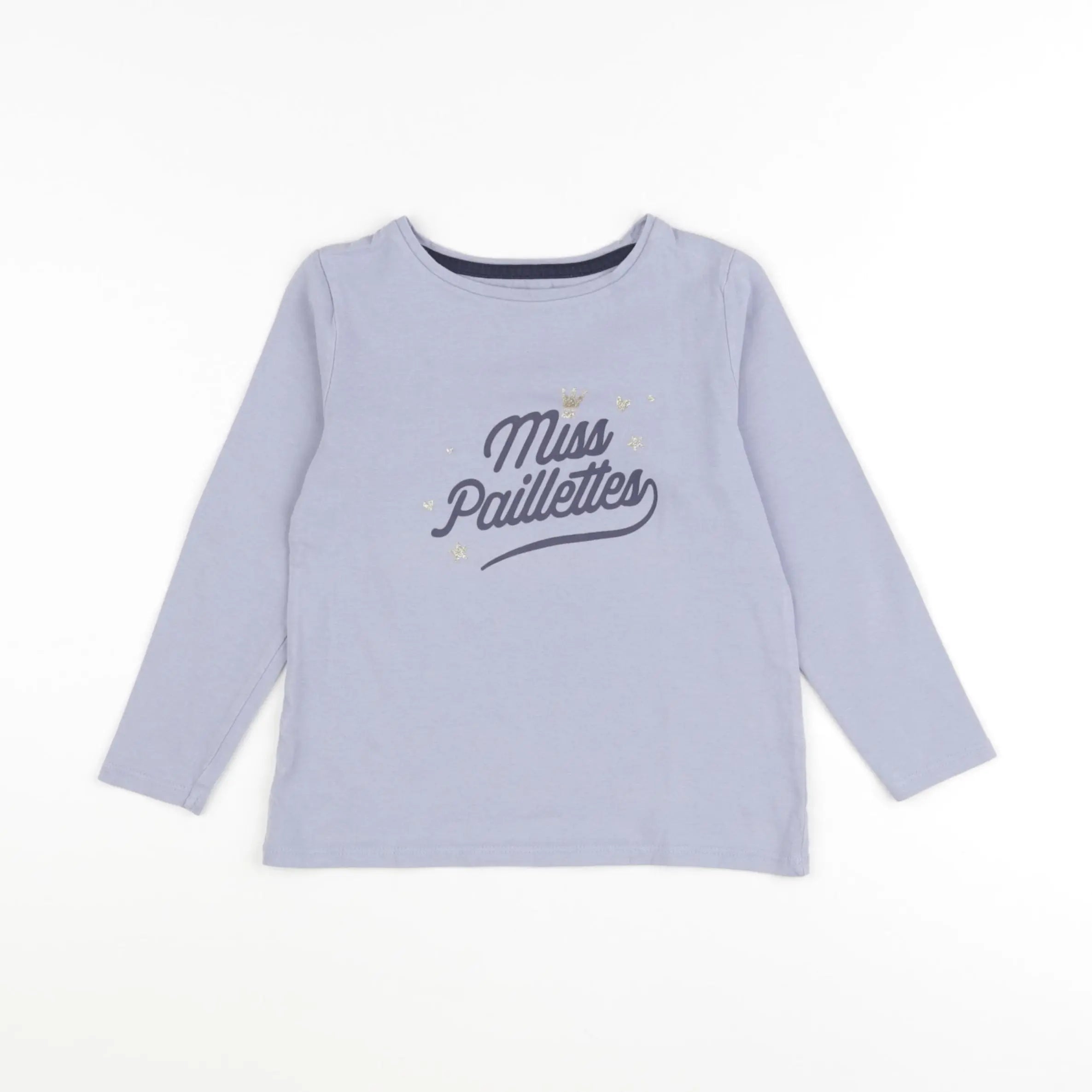 Vertbaudet - tee-shirt bleu - 6 ans