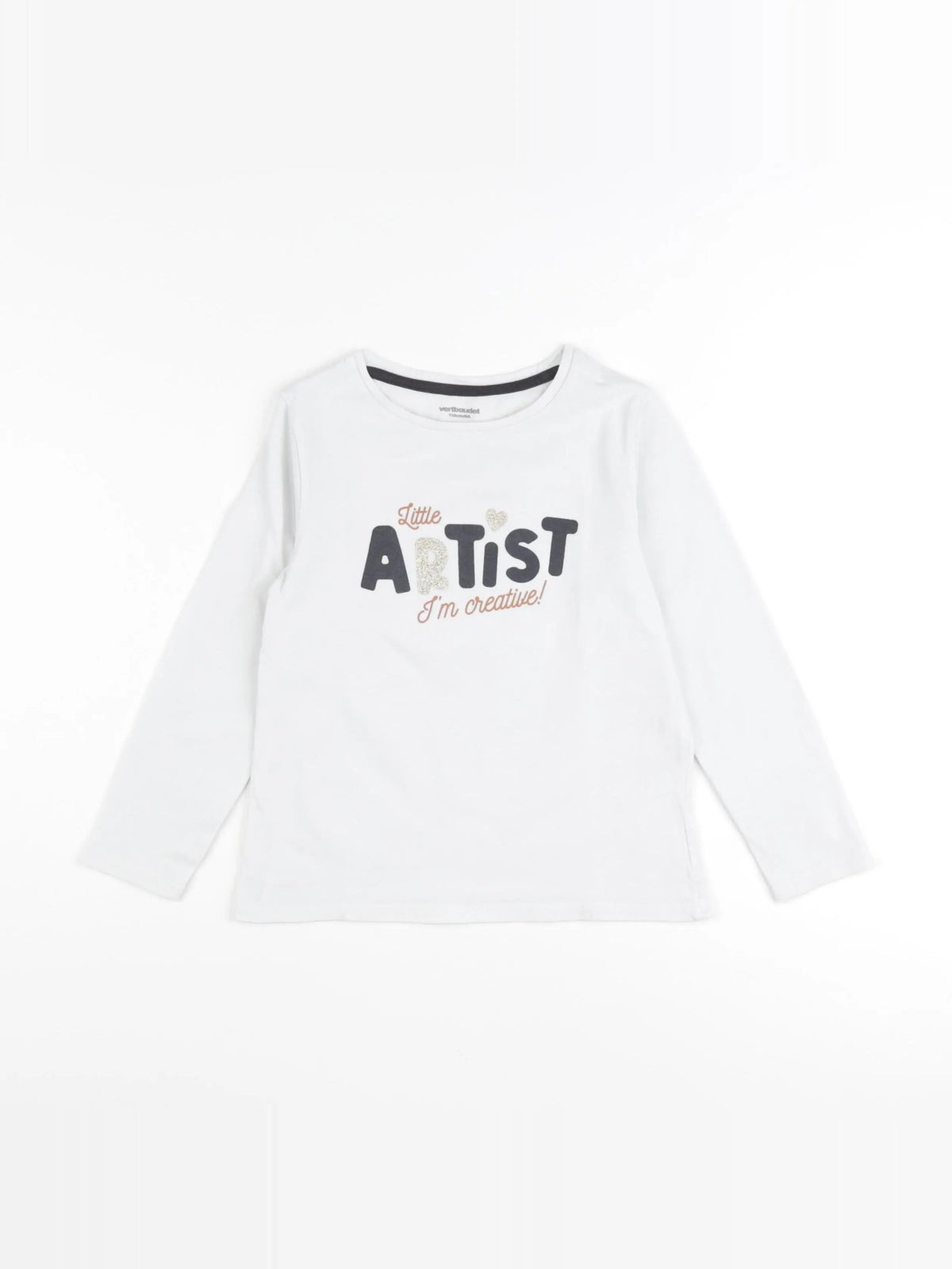 Vertbaudet - tee-shirt blanc - 6 ans