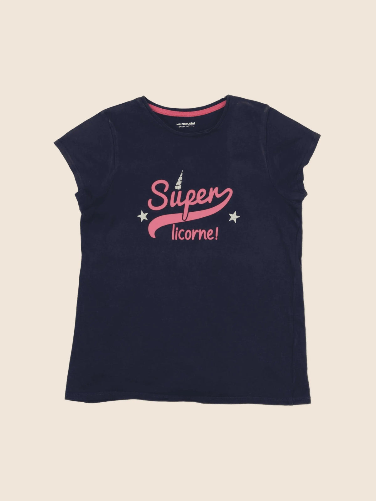 Vertbaudet - tee-shirt bleu - 10 ans