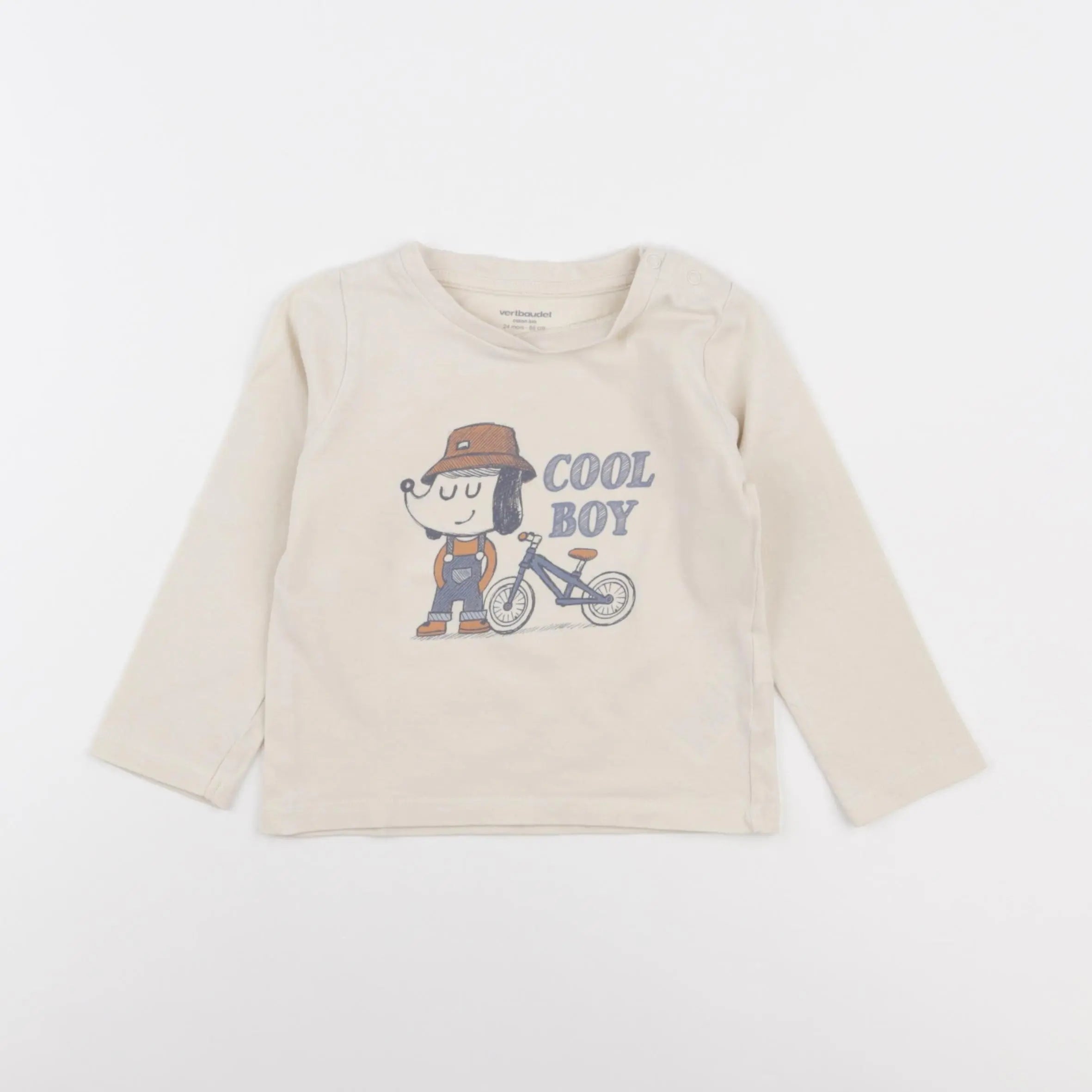 Vertbaudet - tee-shirt multicolore - 24 mois