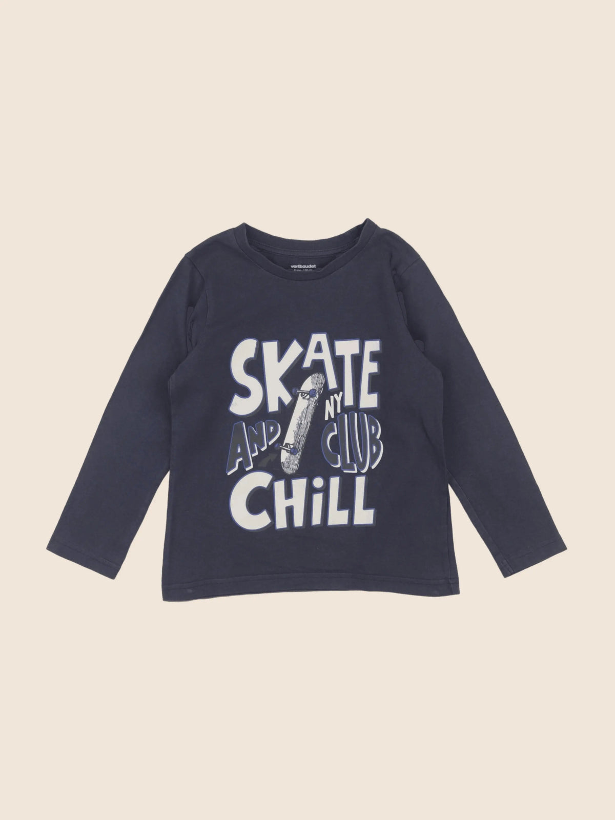 Vertbaudet - tee-shirt bleu - 6 ans