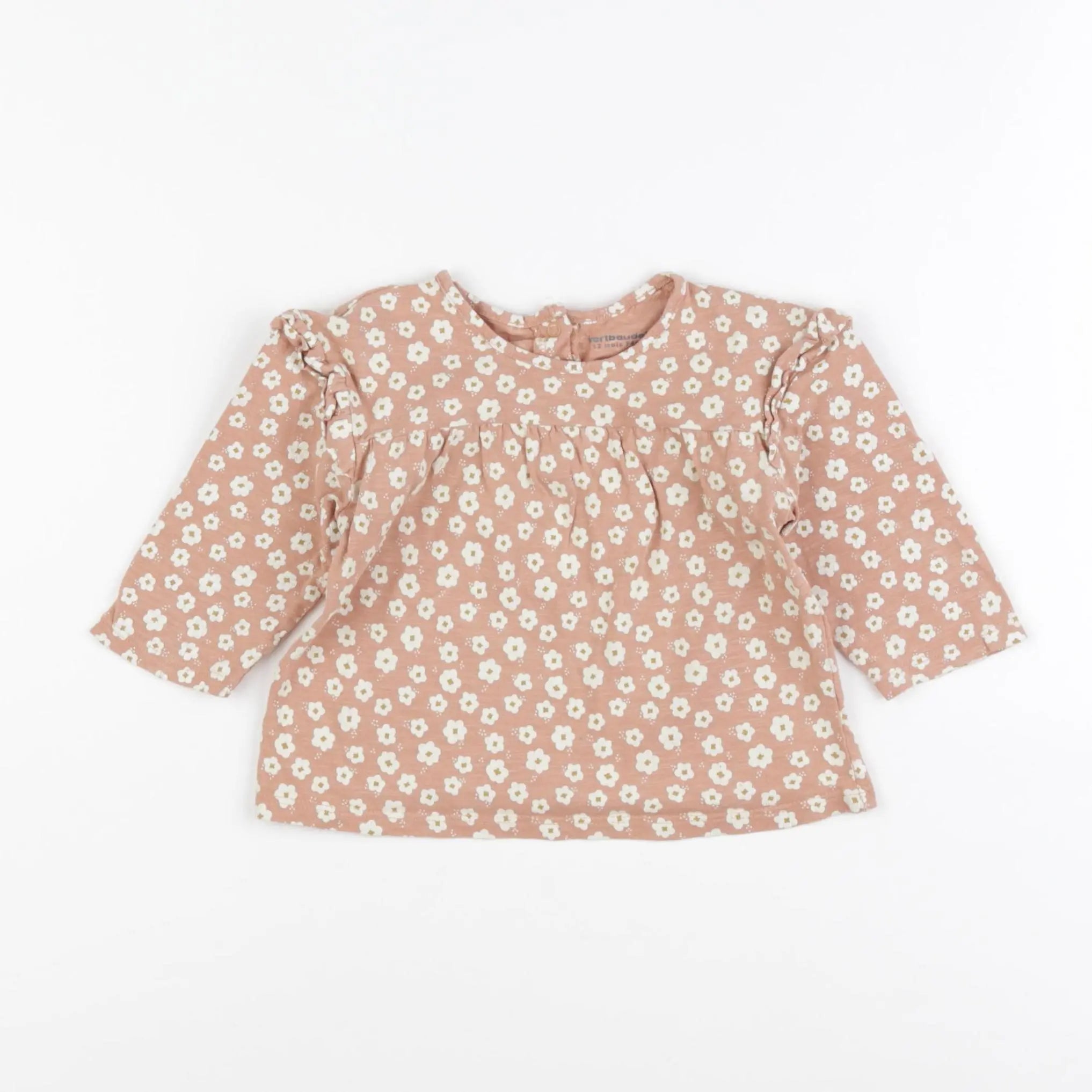 Vertbaudet - tee-shirt rose - 12 mois