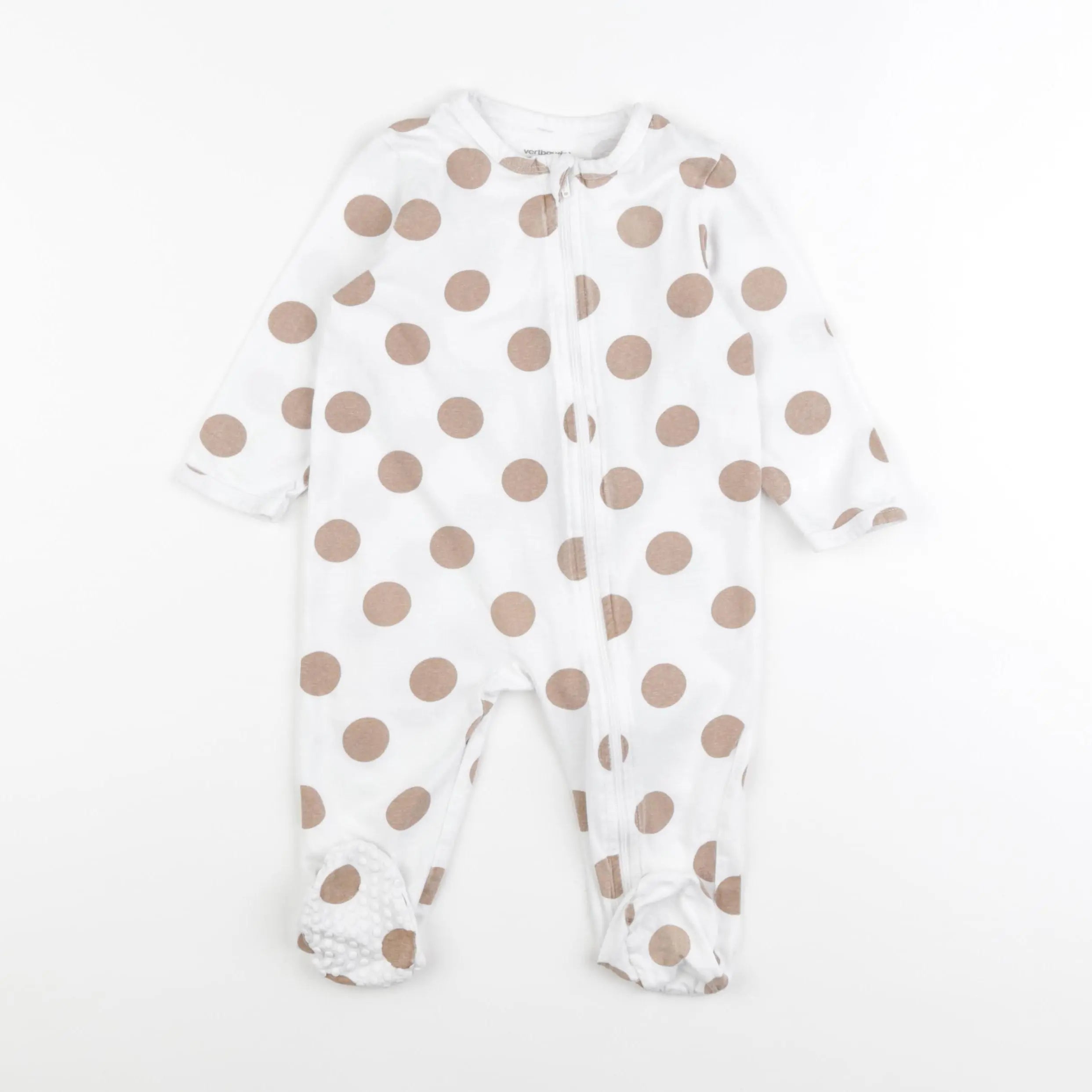 Vertbaudet - pyjama coton blanc - 12 mois