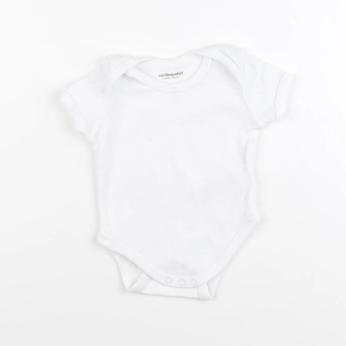 Vertbaudet - body blanc - 3 mois