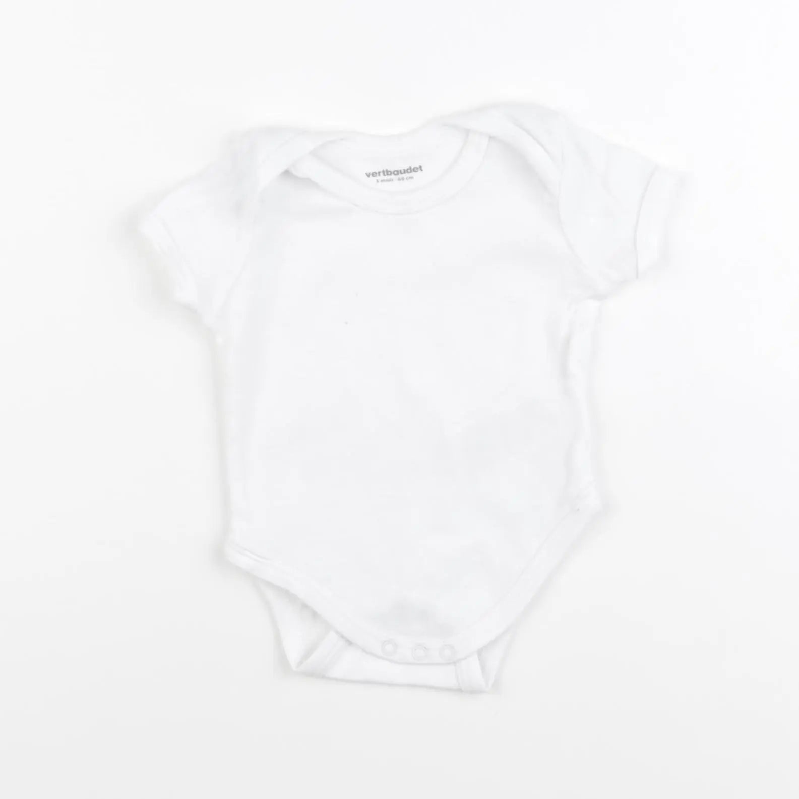Vertbaudet - body blanc - 3 mois