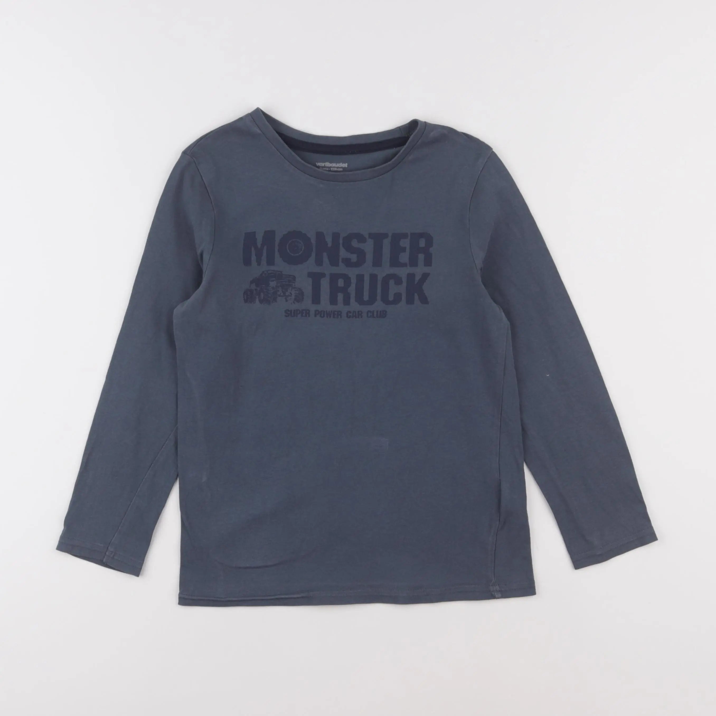 Vertbaudet - tee-shirt bleu - 8 ans