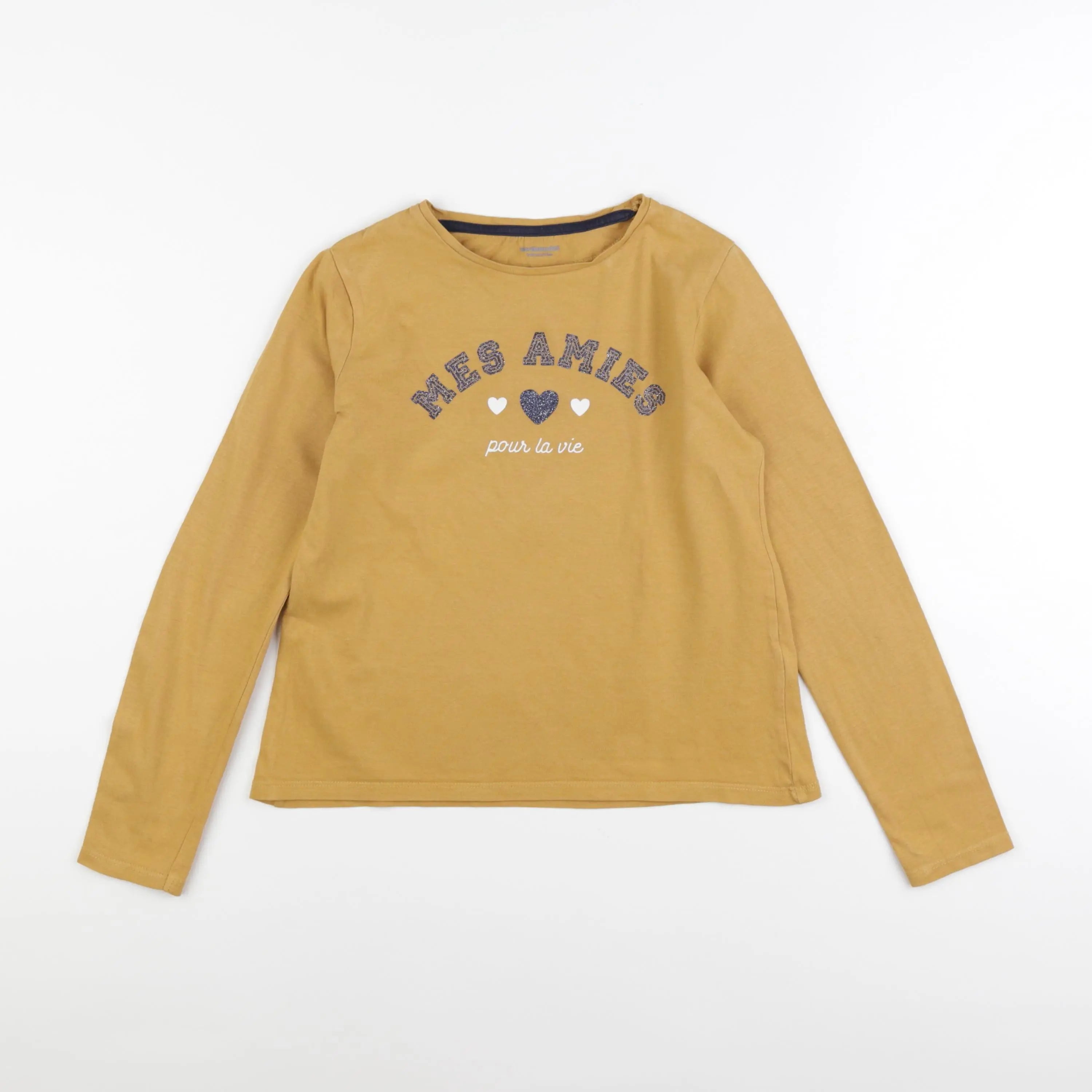 Vertbaudet - tee-shirt jaune - 10 ans