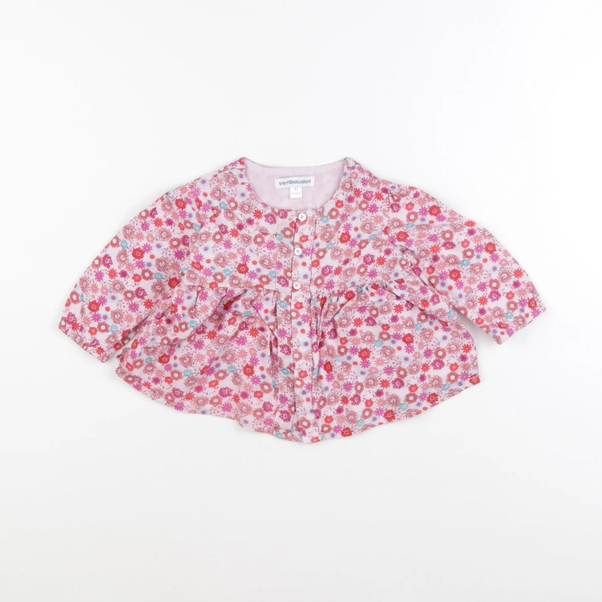 Vertbaudet - blouse rose - 6 mois