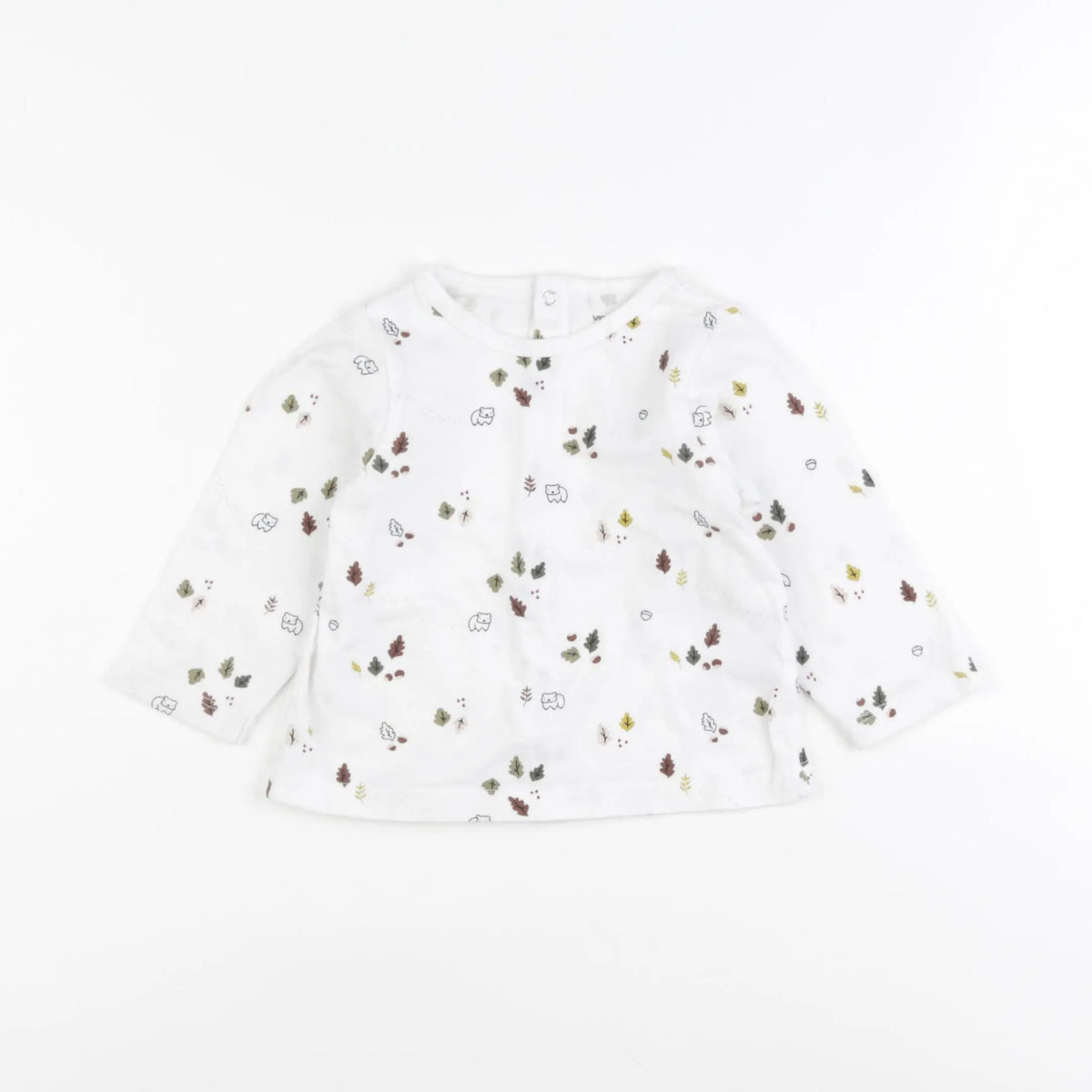 Vertbaudet - tee-shirt blanc - 12 mois