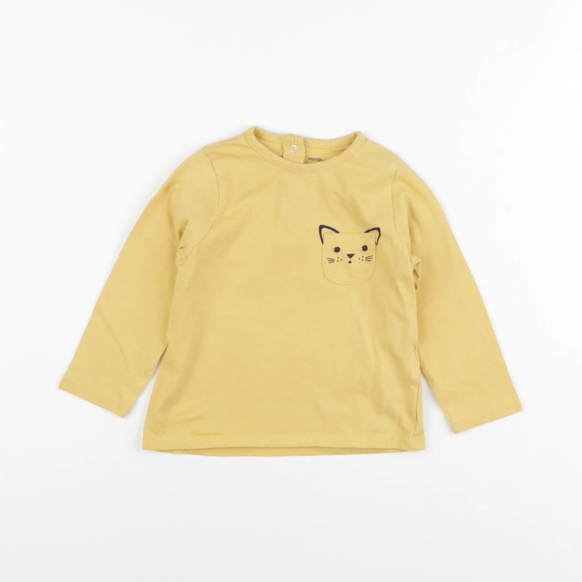 Vertbaudet - tee-shirt jaune - 18 mois