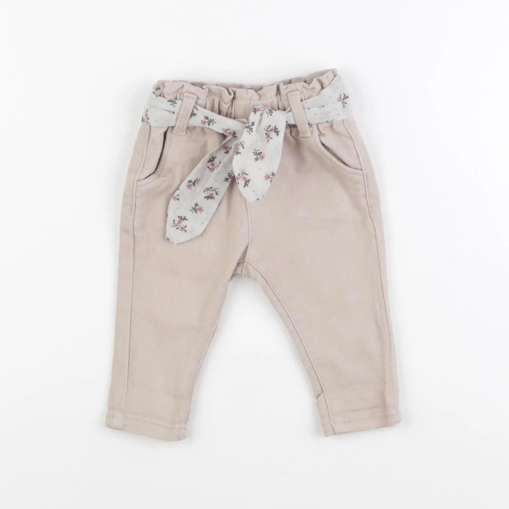 Vertbaudet - jean beige - 3 mois
