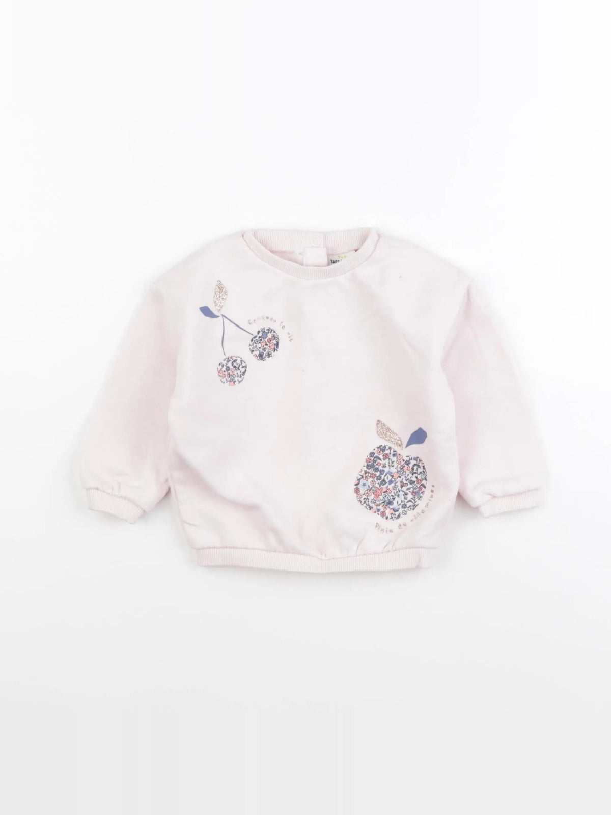 Tape à l'oeil - sweat rose - 12 mois