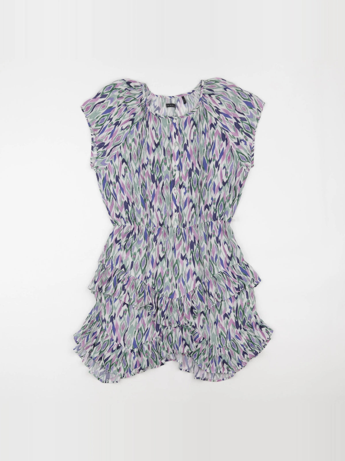IKKS - robe vert, violet - 12 ans