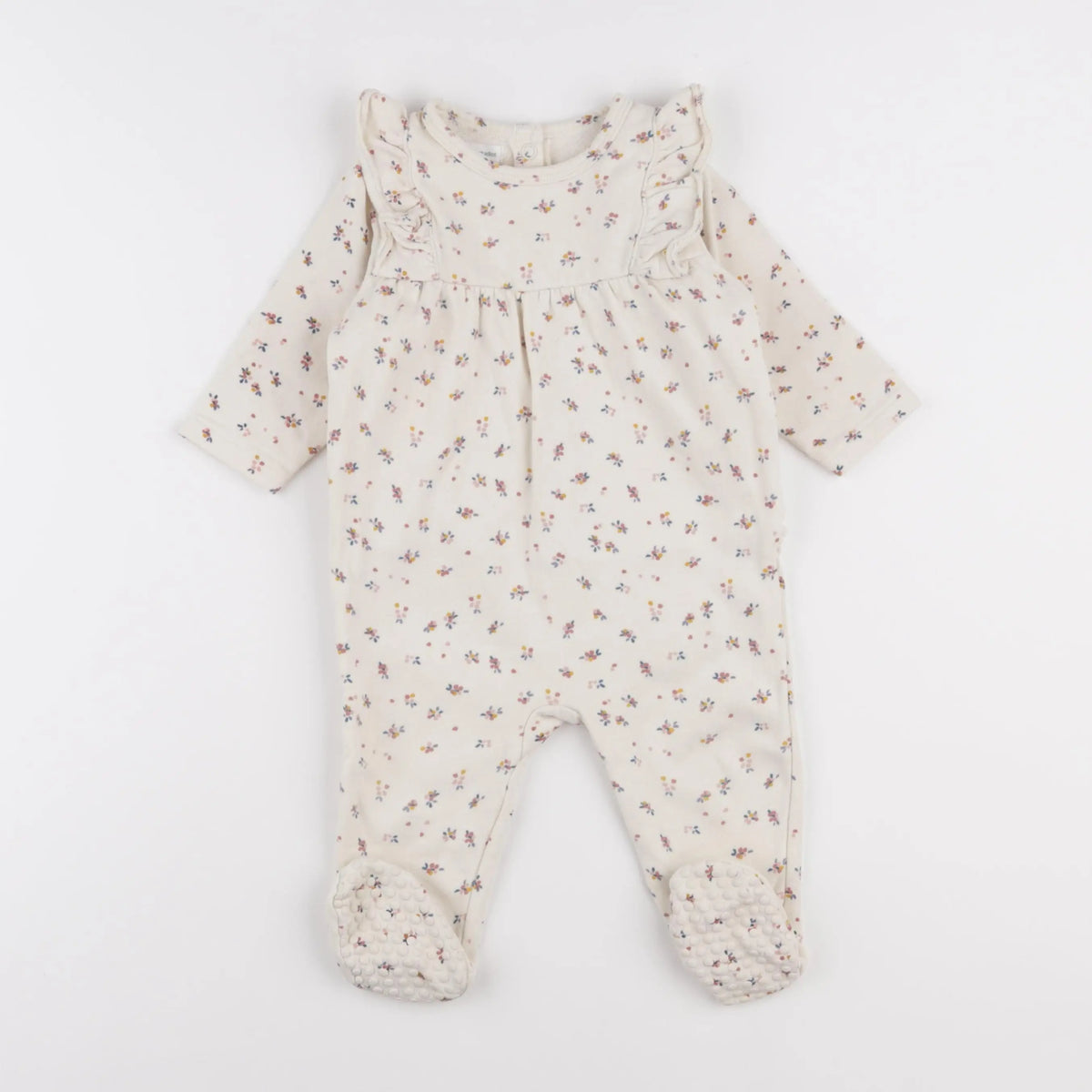 Vertbaudet - pyjama coton beige - 12 mois