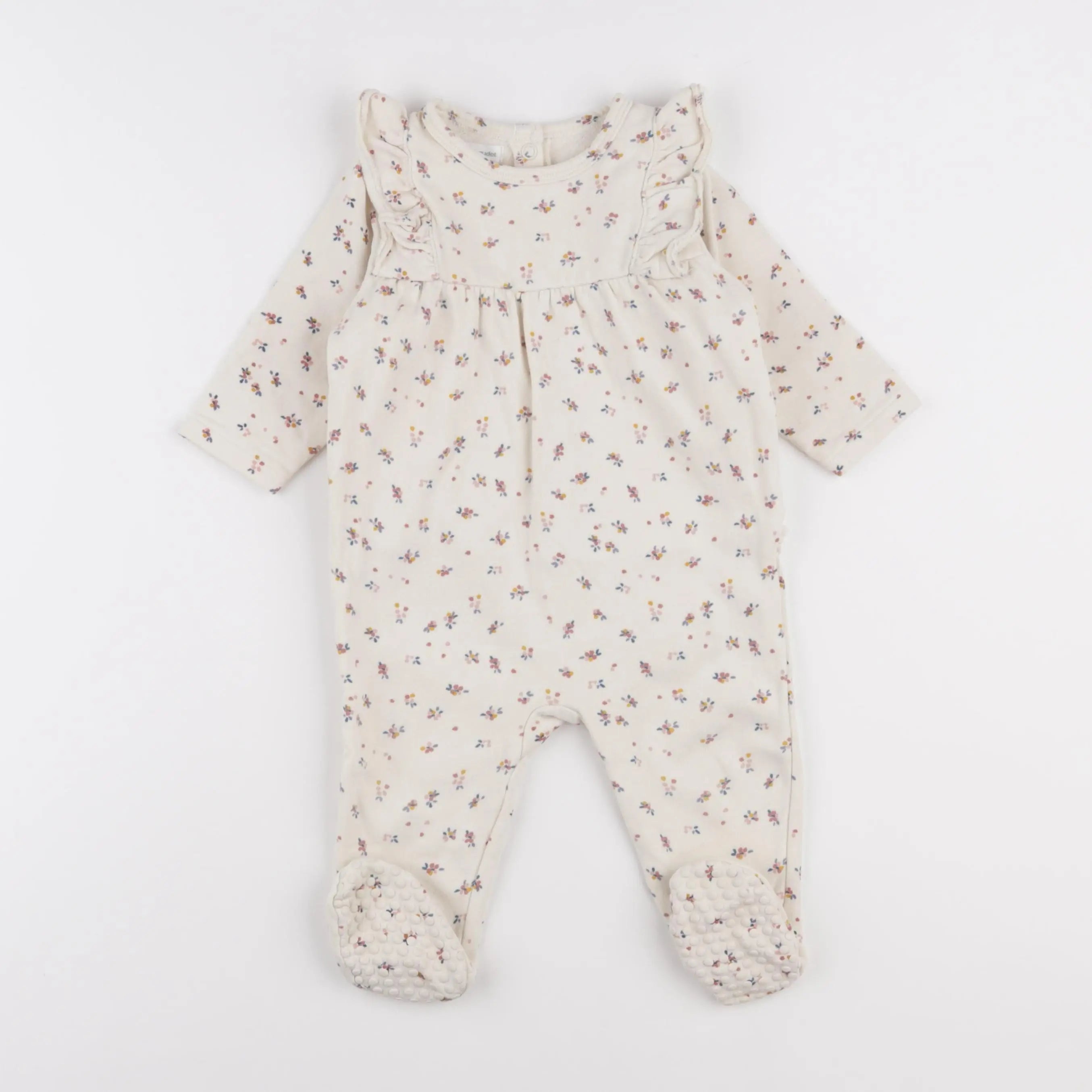 Vertbaudet - pyjama coton beige - 12 mois