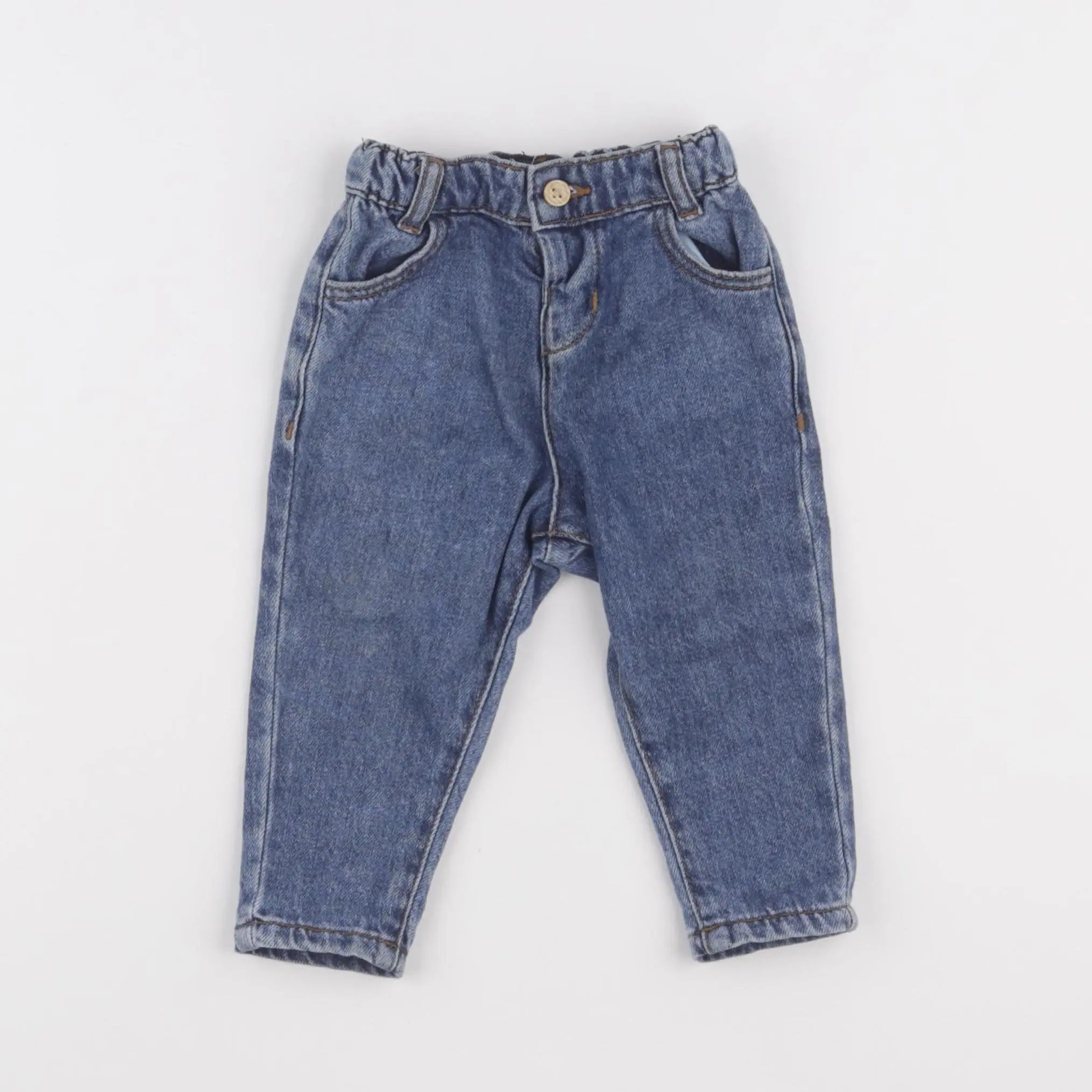 Vertbaudet - jean bleu - 6 mois