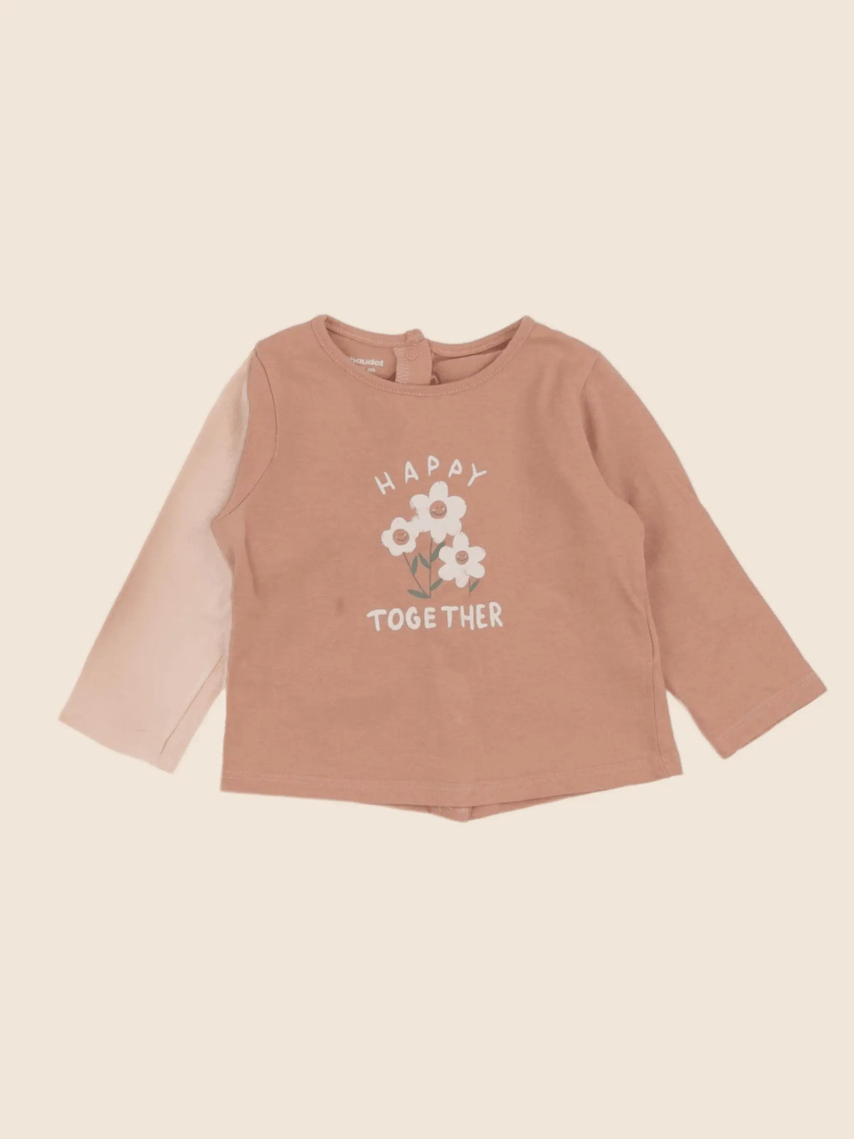 Vertbaudet - tee-shirt rose - 9 mois
