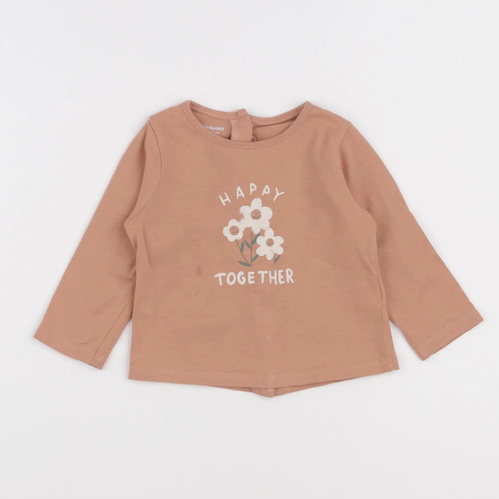 Vertbaudet - tee-shirt rose - 9 mois