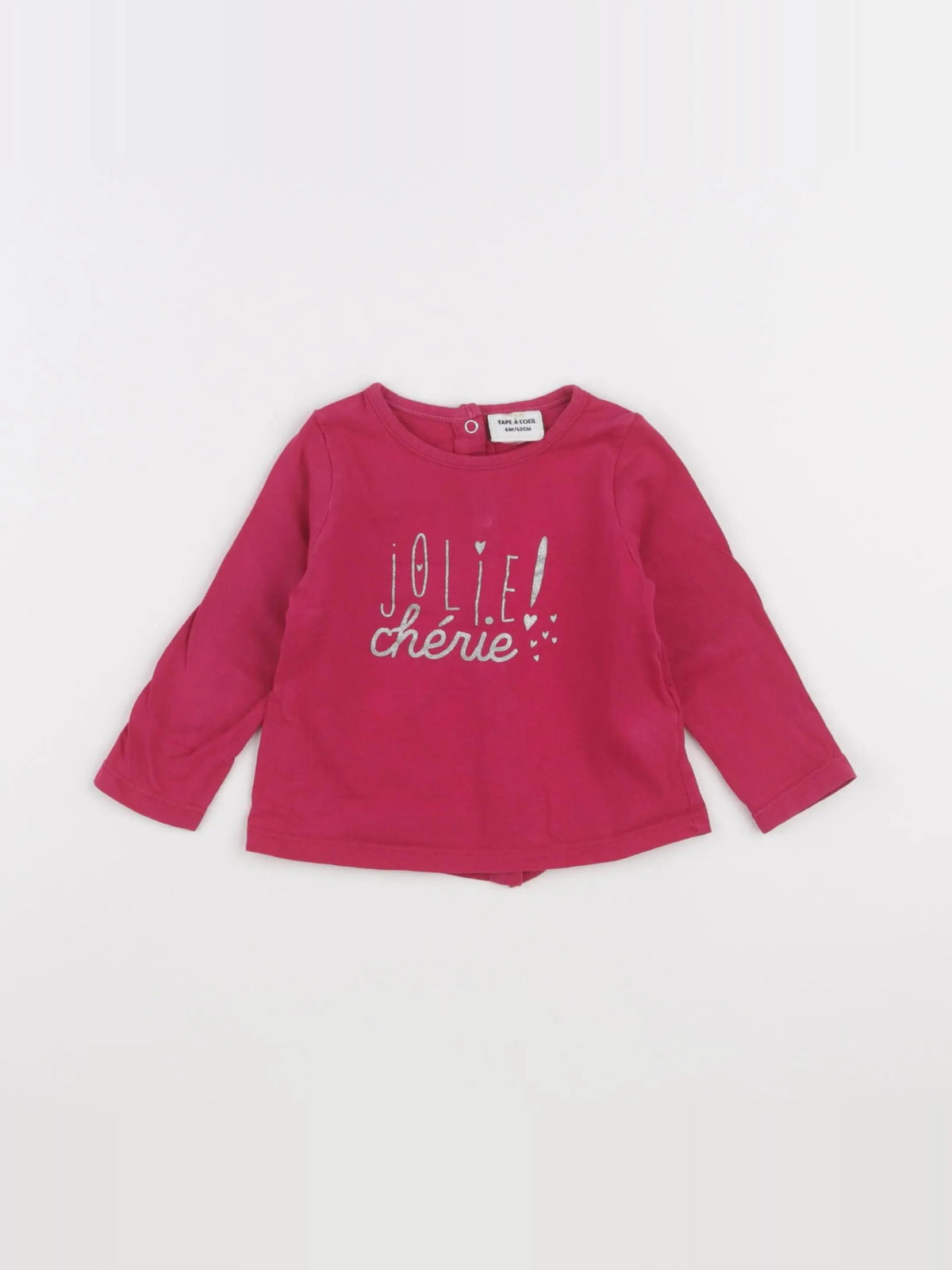 Tape à l'oeil - tee-shirt rose - 6 mois