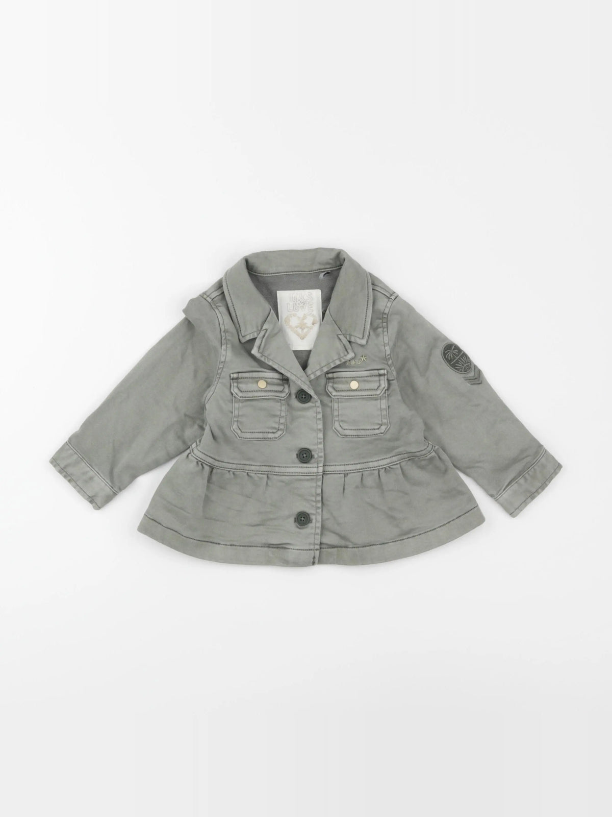 IKKS - veste imprimé au dos vert - 18 mois