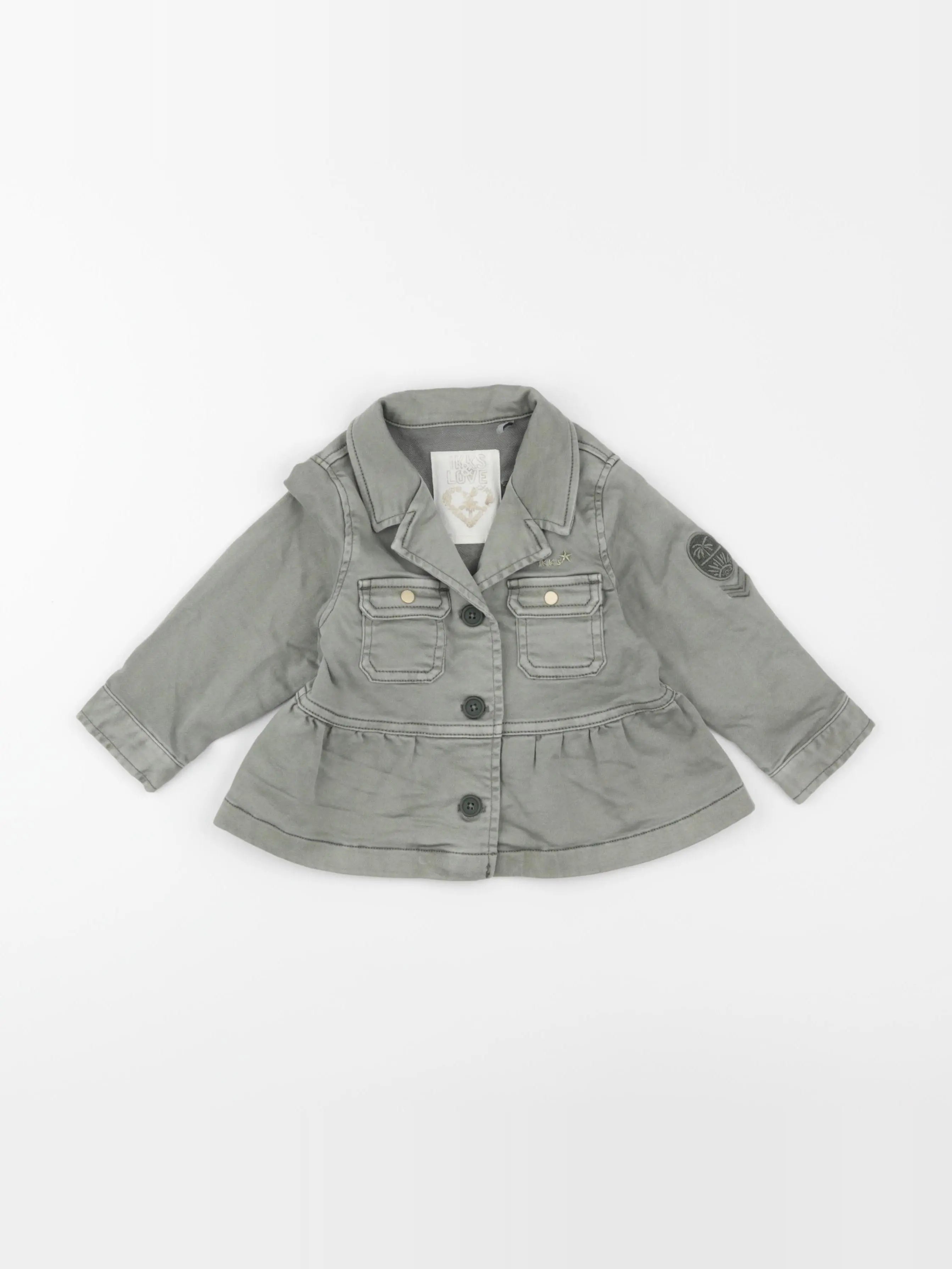 IKKS - veste imprimé au dos vert - 18 mois