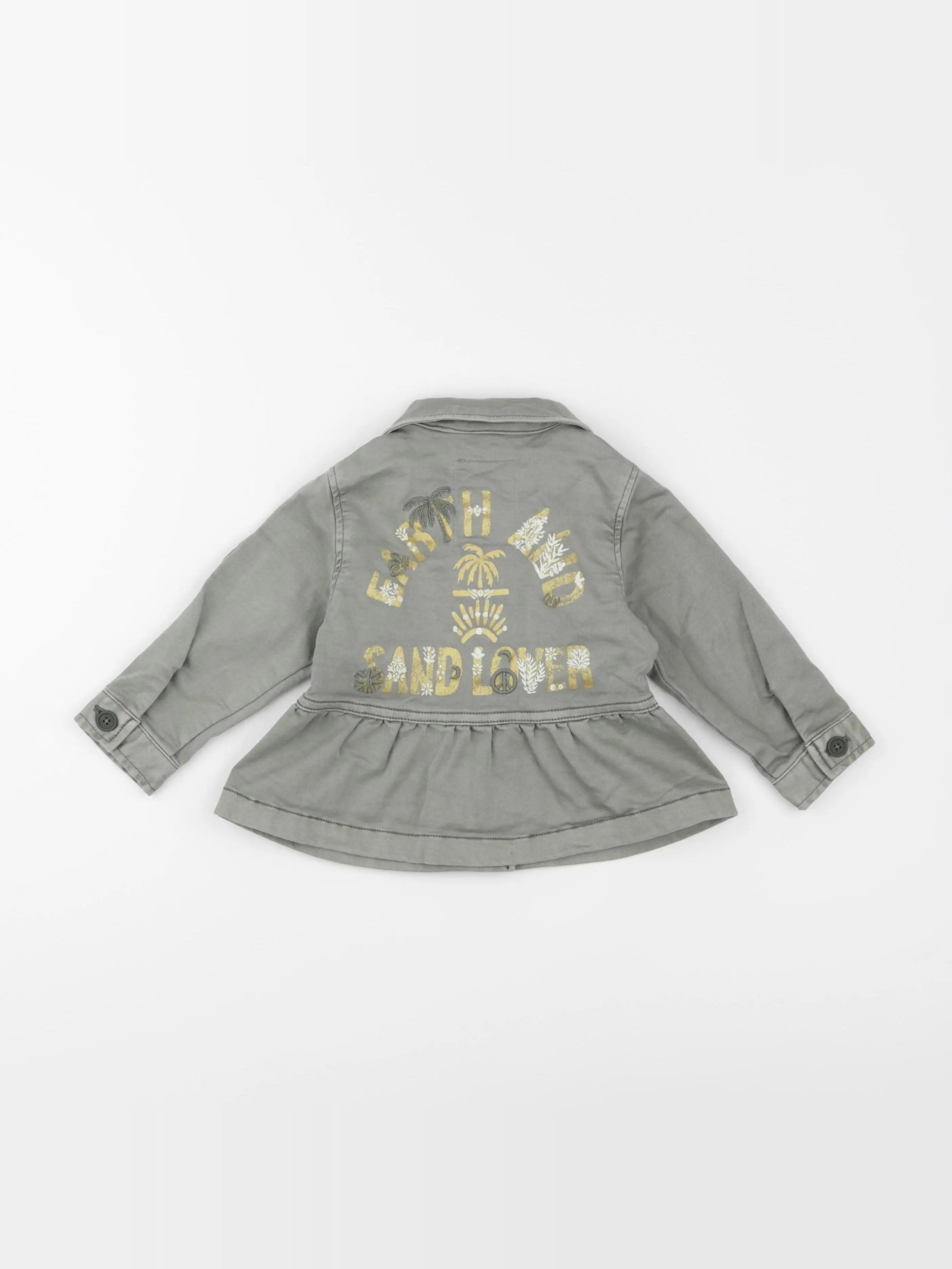 IKKS - veste imprimé au dos vert - 18 mois