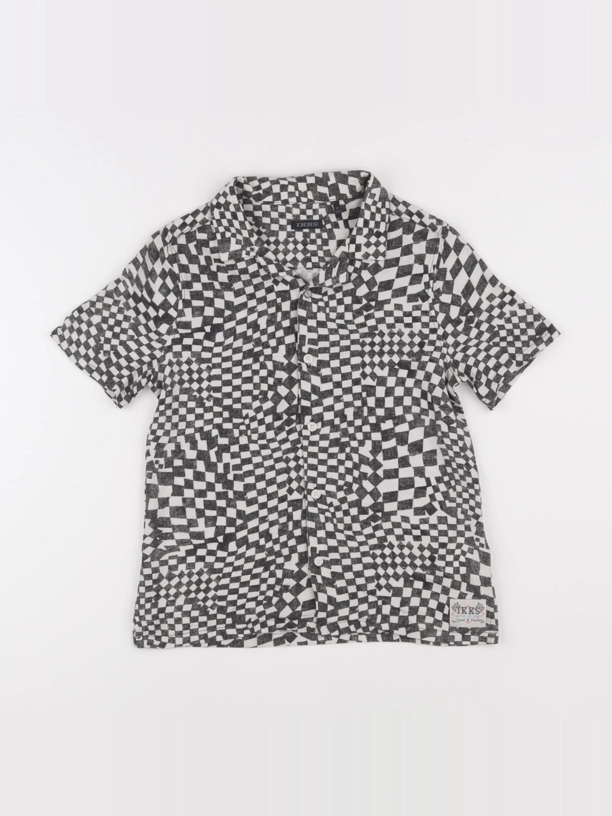 IKKS - chemise noir, blanc - 8 ans